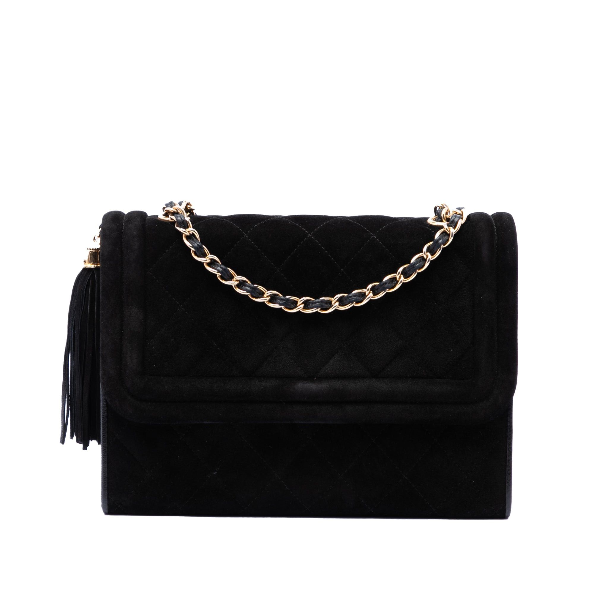 Chanel Quilted Suede Tassel Flap Size ONE SIZE - 1 Thumbnail