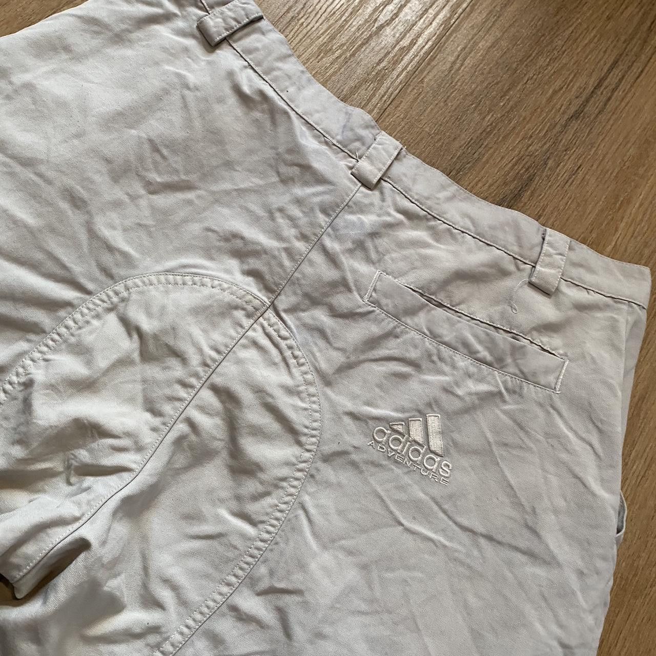 Adidas 90s Adidas Adventure Vintage y2k cream biker shorts Size US L / EU 52-54 / 3 - 1 Thumbnail