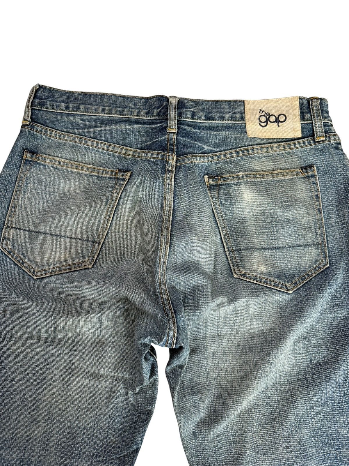 Gap Vintage Y2K Gap Baggy Distressed Nice Design Denim Jeans Size US 33 - 21 Thumbnail