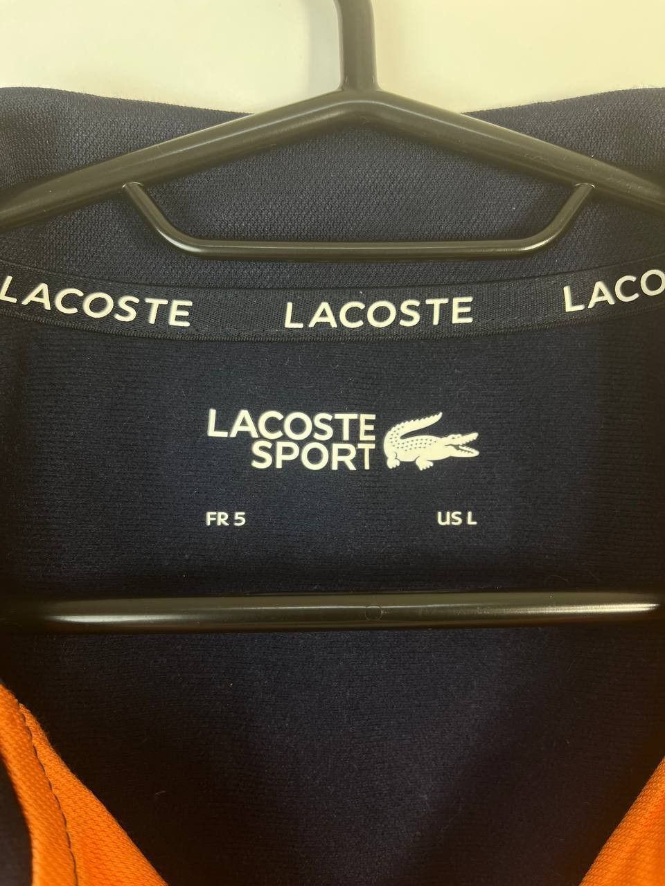 LACOSTE SPORT TRACK JACKET FULL ZIP LOGO SIZE L