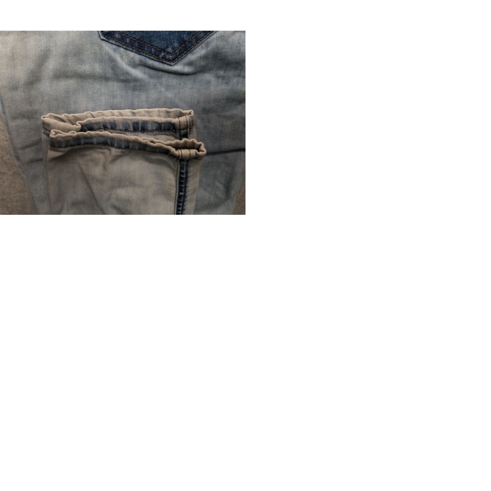 Vintage Vero Moda Jeans Womens 28 Skinny Straight Leg Blue Denim Distressed Faded Jeans Size 28" / US 6 / IT 42 - 10 Thumbnail
