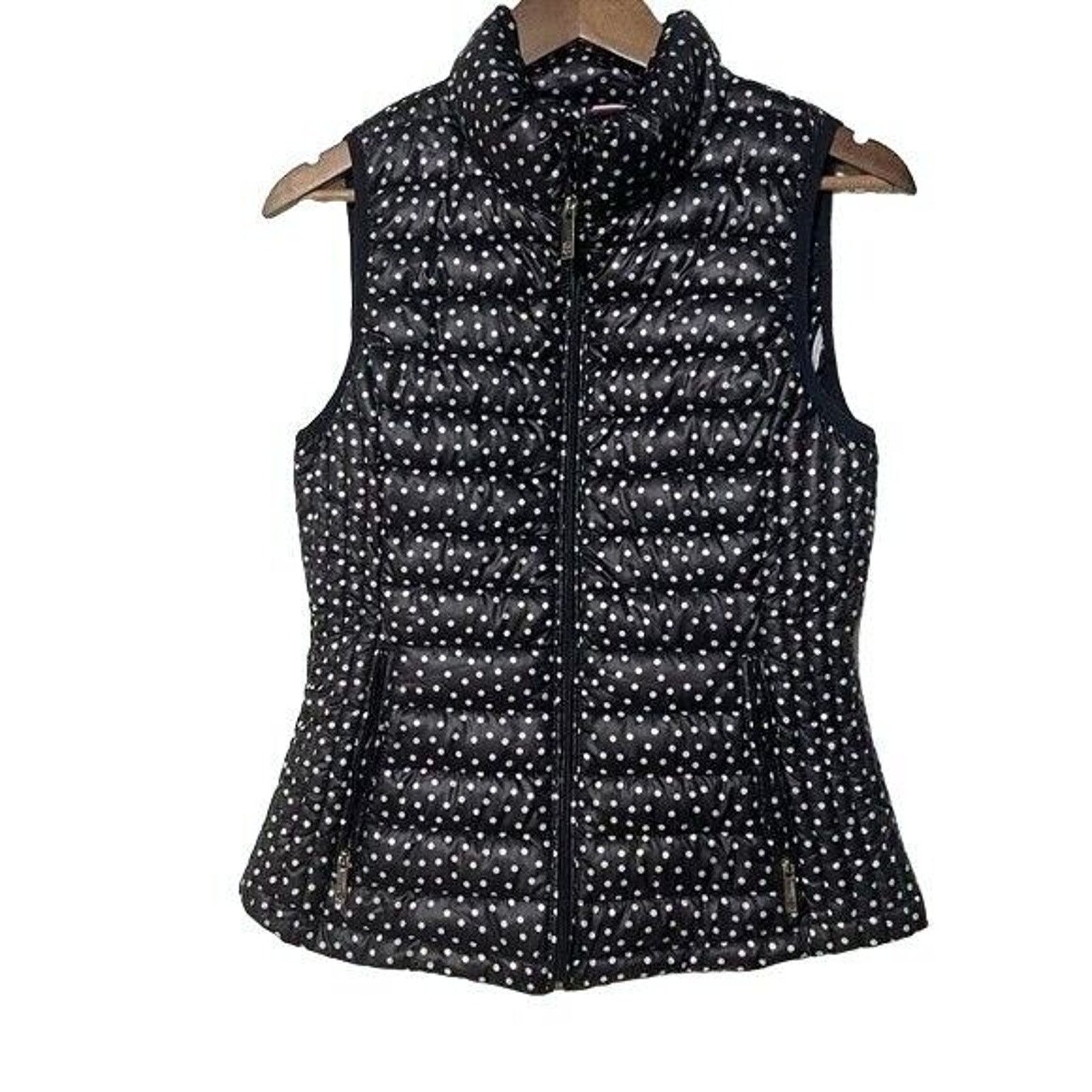 Tommy Hilfiger Tommy Hilfiger Vest XS Quilted Black/White Polka Dot Size XS / US 0-2 / IT 36-38 - 1 Thumbnail
