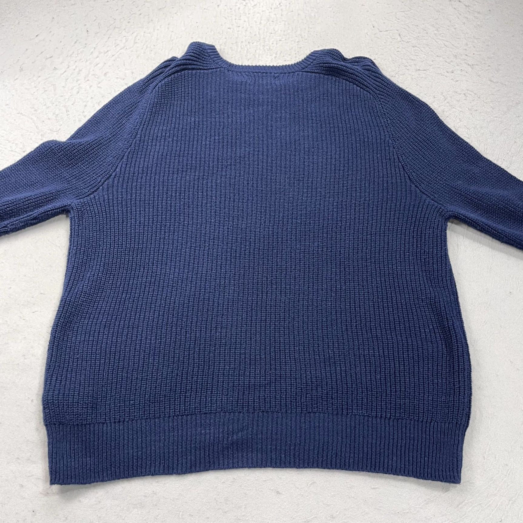 Polo Ralph Lauren Polo Ralph Lauren Sweater Mens L Blue Cotton Ribbed Knit Crewneck Preppy Pullover Shirt Size US L / EU 52-54 / 3 - 7 Thumbnail