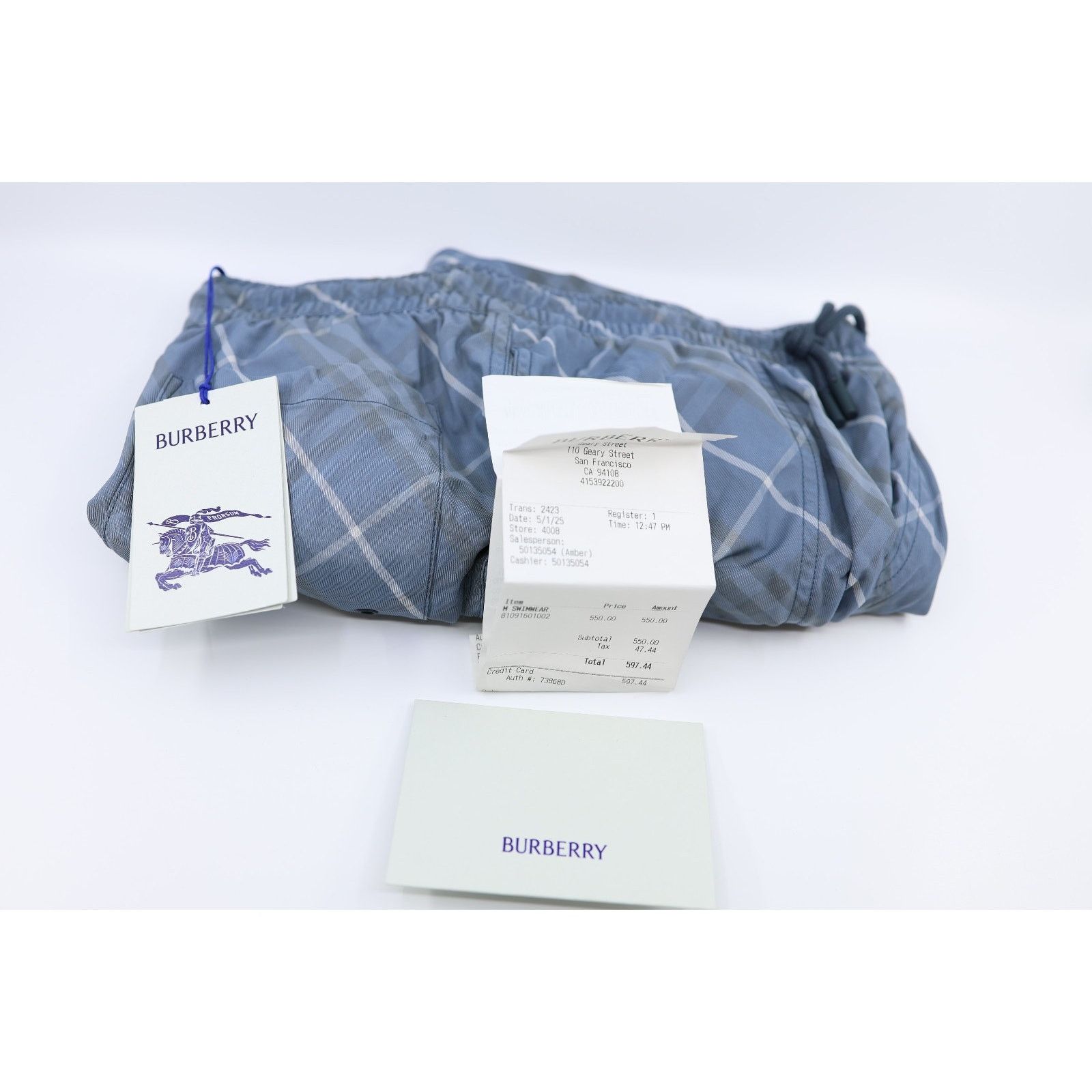 Burberry New BURBERRY Slim Fit Checked Swim Shorts Trunks Size S $550 Size US 28 / EU 44 - 7 Thumbnail