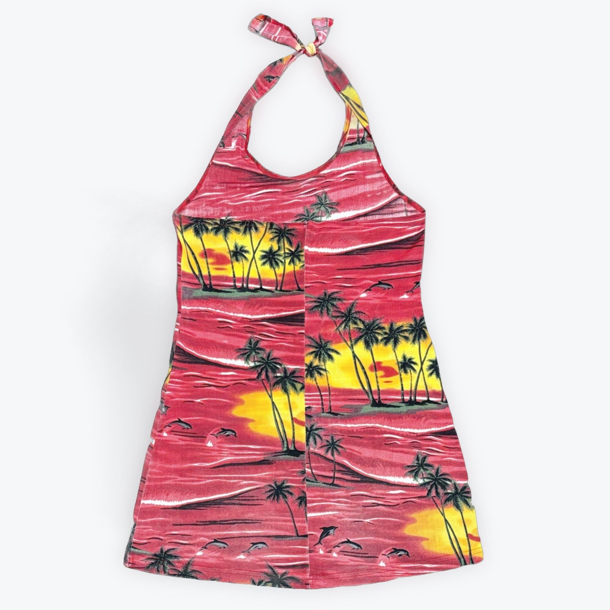 Other L - Hawaii Print Halter Dress Size L / US 10 / IT 46 - 2 Thumbnail