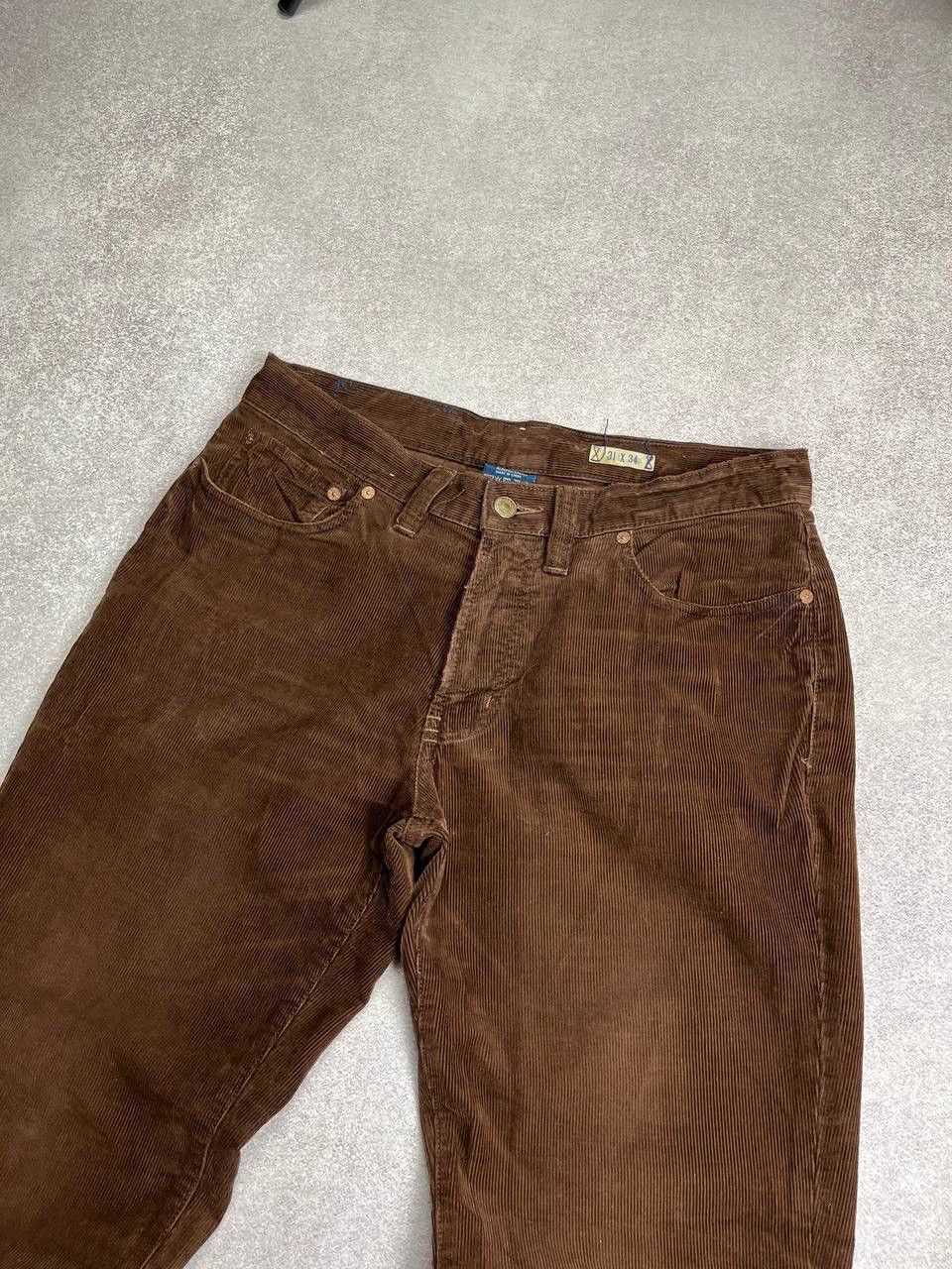 Polo Ralph Lauren Vintage Polo Ralph Lauren Baggy Velvet Flared Pants 31x34 Size US 31 - 3 Thumbnail