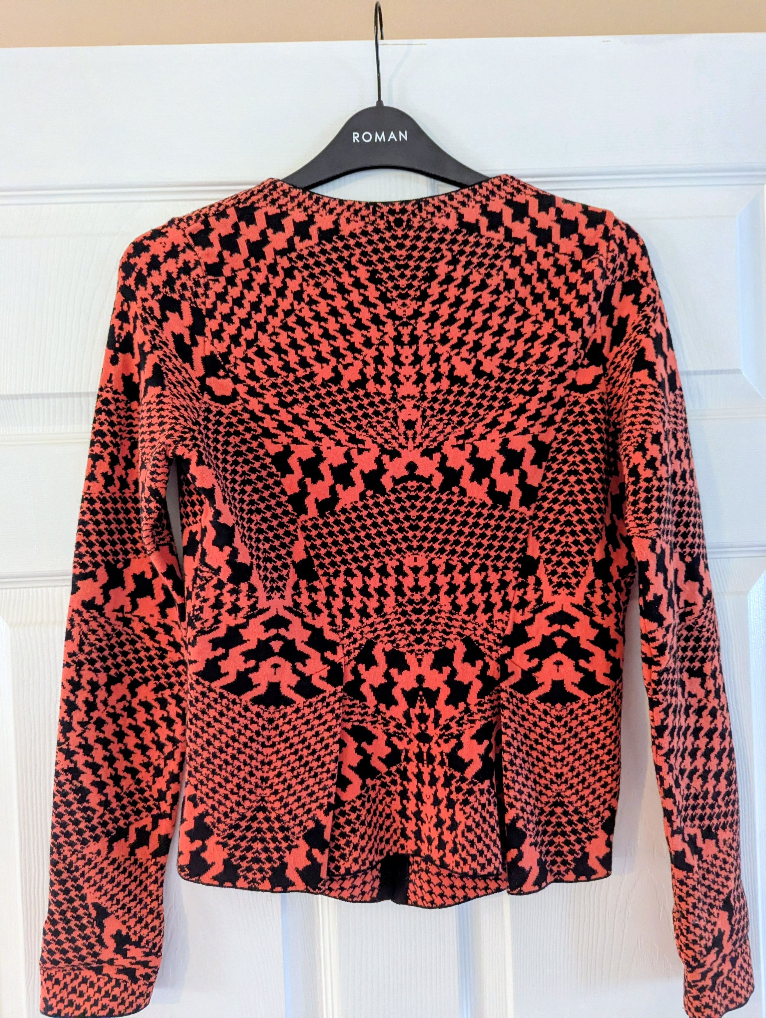 Alexander McQueen Alexander McQueen Cardigan Houndstooth 2013 Size S / US 4 / IT 40 - 3 Thumbnail