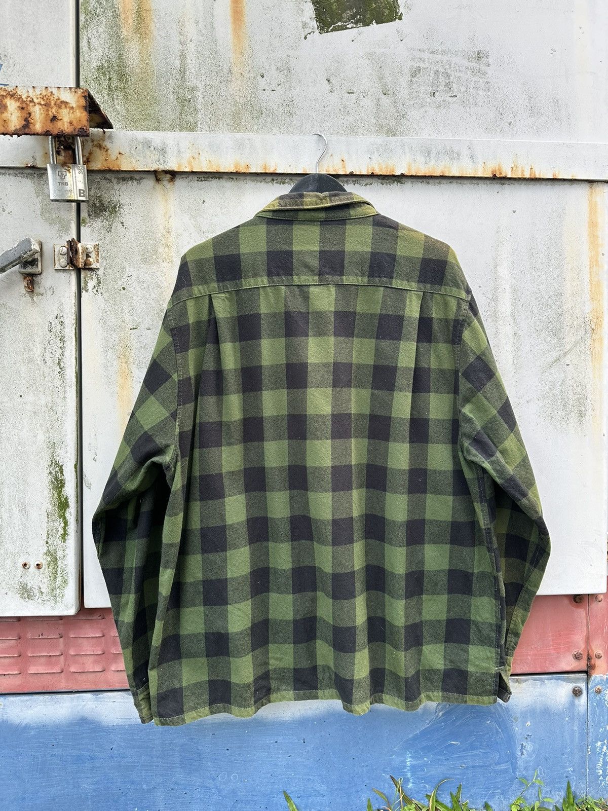Vintage Faded Golden Eagle Oversized Long Sleeves Flannels