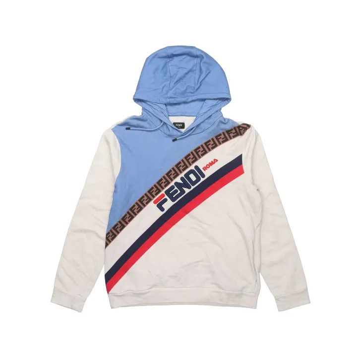 Fendi Fendi Color Block Hooded Sweatshirt 0079 Size US XXL / EU 58 / 5 - 1 Thumbnail