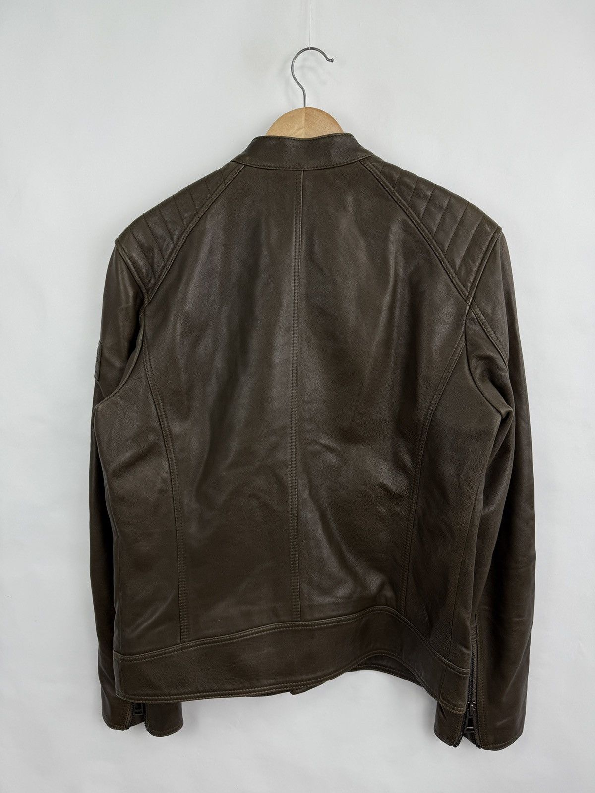 Belstaff ❗️NEW 🇬🇧 Belstaff Sheep Leather Jacket 100038 V Racer Size US M / EU 48-50 / 2 - 17 Thumbnail