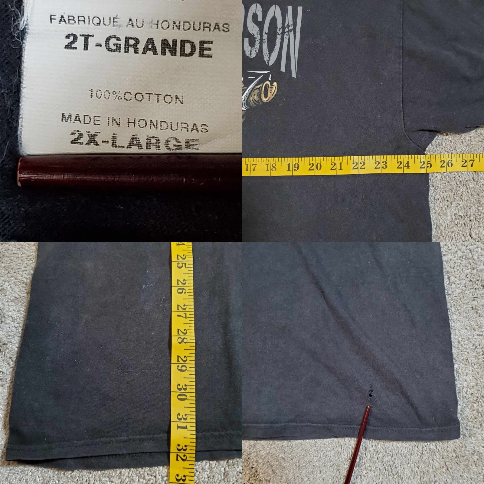 Harley Davidson VINTAGE Harley Davidson Shirt Size 2XL Pig Hog Biker Dubois PA Faded Distressed Grunge Size US XXL / EU 58 / 5 - 8 Thumbnail