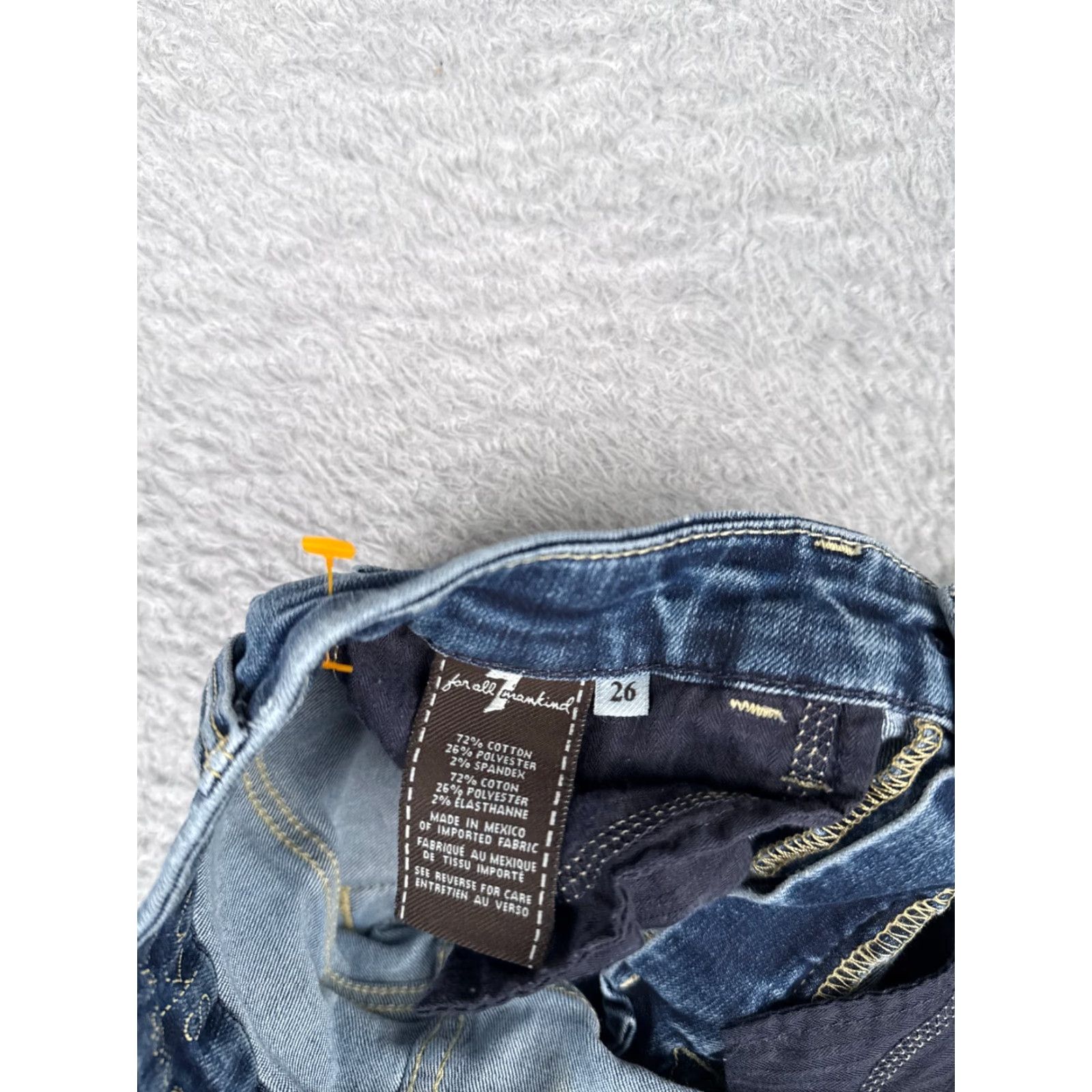 7 For All Mankind 7 For All Mankind Jeans Women 27 Blue Denim High Waist Ankle Skinny Regular 27in Inseam Cotton Vintage No Mens Womens Size 27" / US 4 / IT 40 - 7 Thumbnail