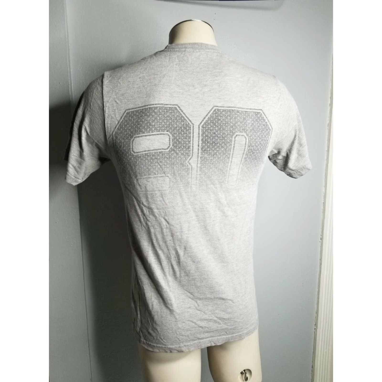 Doublet VINTAGE Stussy T-Shirt Jersey 90s Spellout Double Sided Mens S Gray 90s Distressed Regular Fit Crew Neck Summer Spring Mens Size US S / EU 44-46 / 1 - 2 Thumbnail