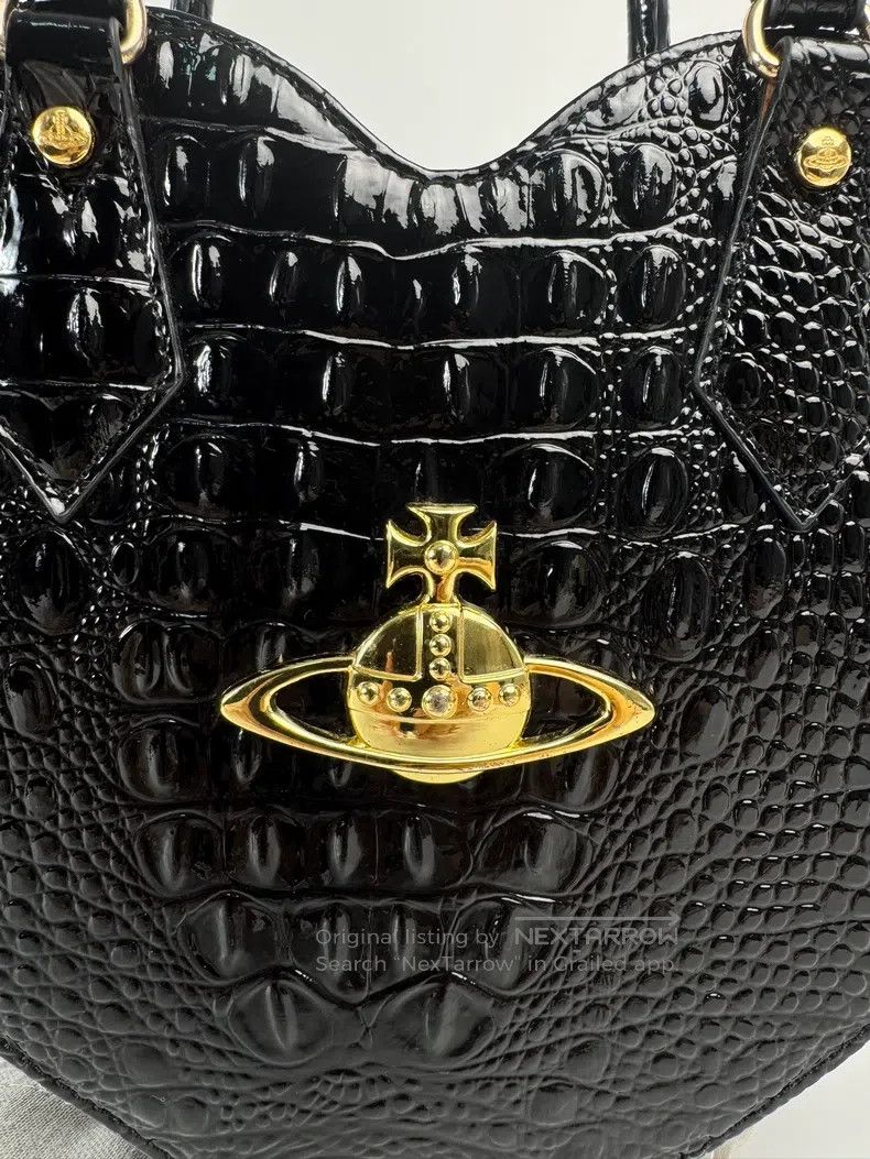 Vivienne Westwood Vivienne Westwood size os Black Patent Leather Crocodile / Size ONE SIZE - 3 Thumbnail