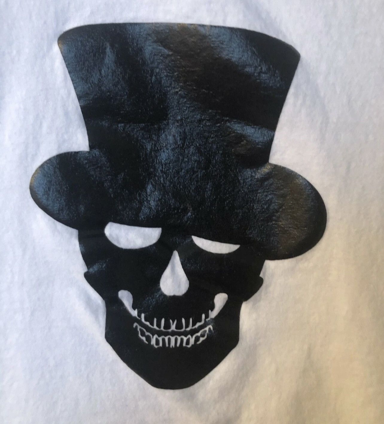 Gildan Tee: Skull Awesome Goth With Top Hat Tee Used Small Size S / US 4 / IT 40 - 3 Thumbnail