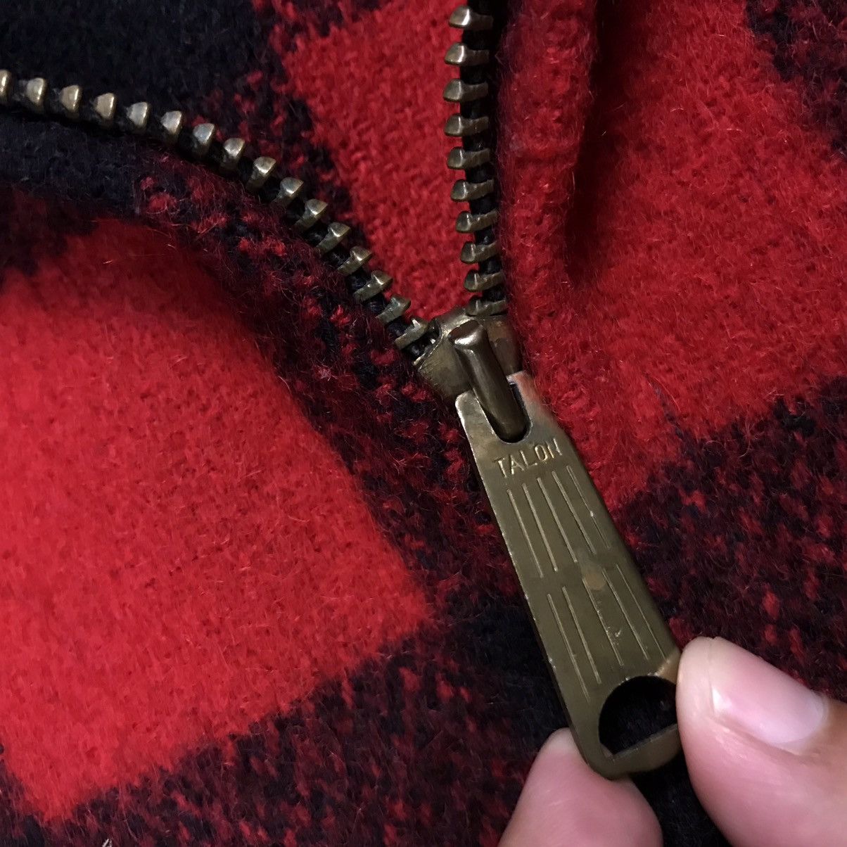 Hudsons Bay × Vintage 80s HUDSON BAY WOOL FLANNEL CHECK ZIPPER JACKET Size US M / EU 48-50 / 2 - 13 Thumbnail
