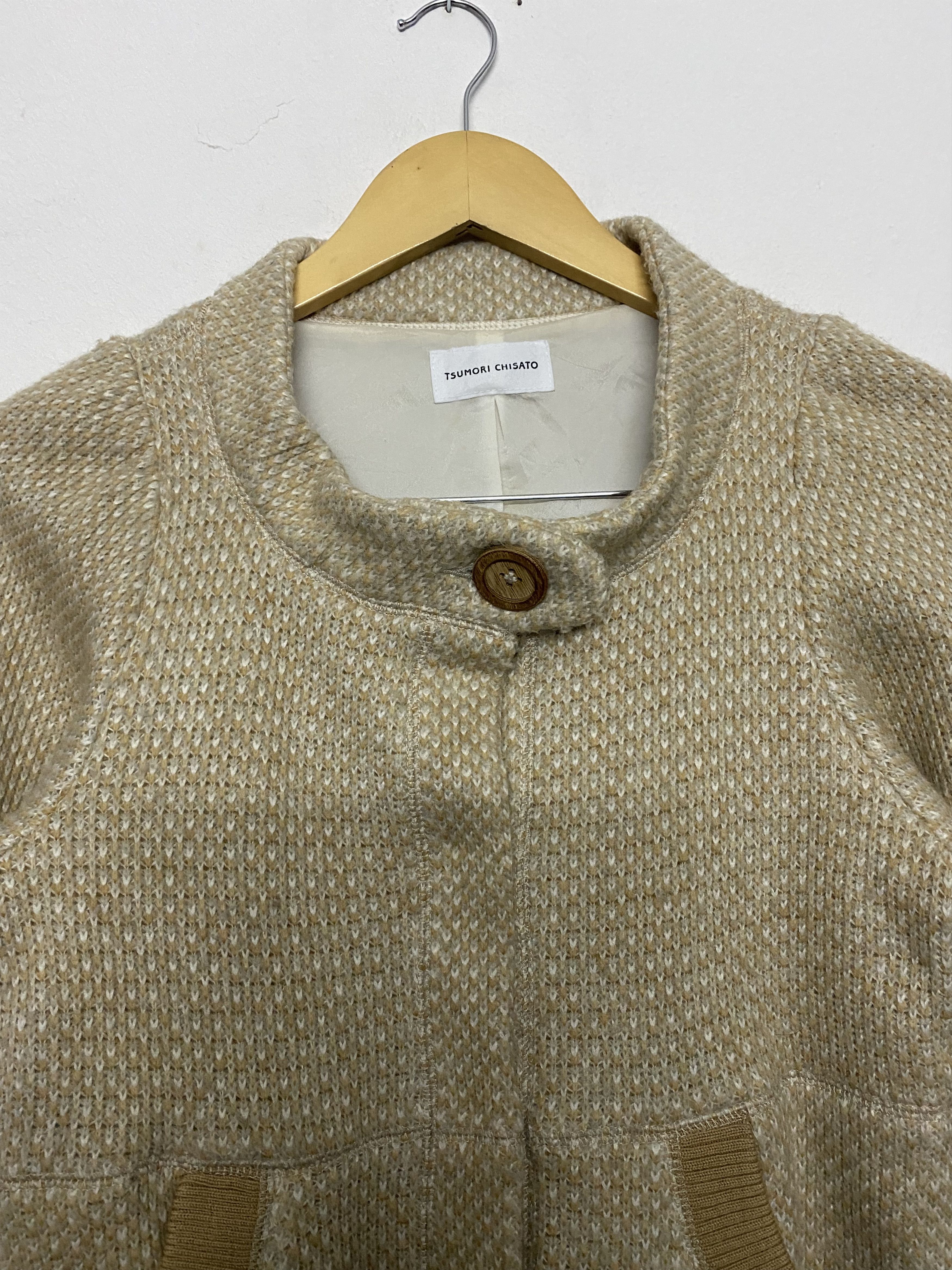 Tsumori Chisato TSUMORI CHISATO Wool Blend Stand Collar Cardigan Jacket Size S / US 4 / IT 40 - 5 Thumbnail