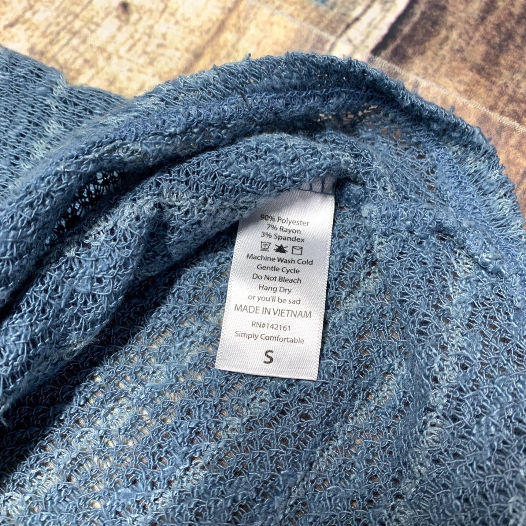 Vintage LULAROE Cardigan Teal Open Shrug 3/4 Sleeve Sweater Women Size S Size S / US 4 / IT 40 - 3 Thumbnail
