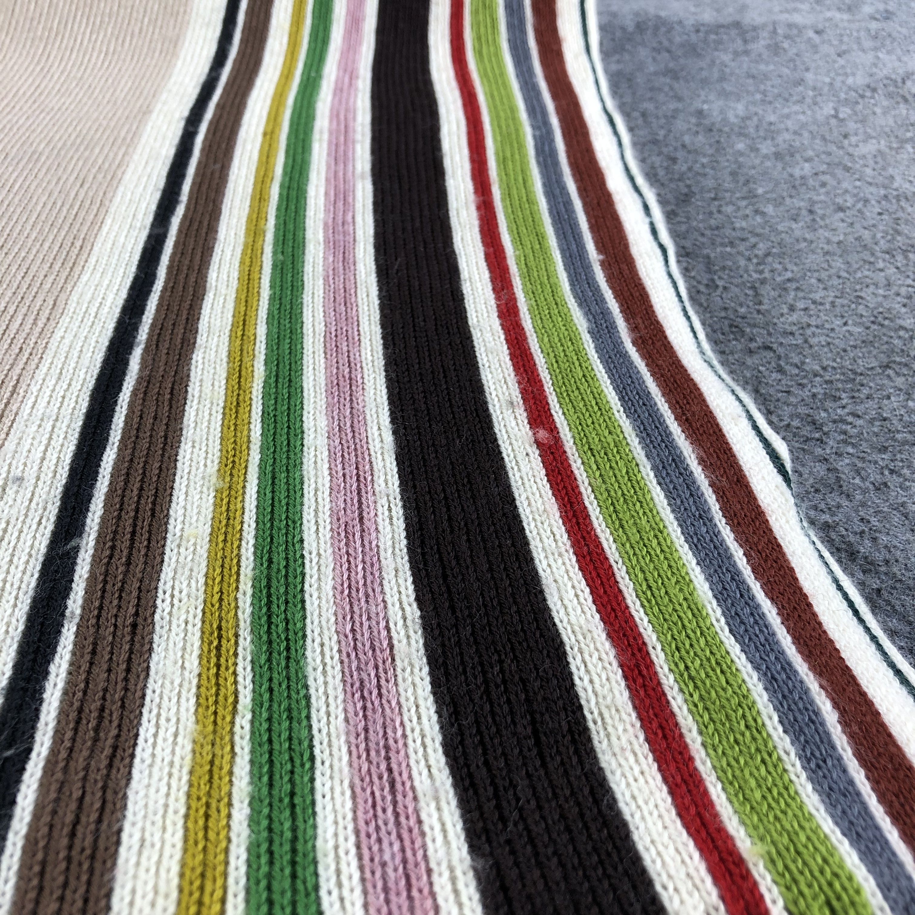 Paul Smith Paul Smith Knit Striped Wool Scarf Muffler V1815 Size ONE SIZE - 8 Thumbnail