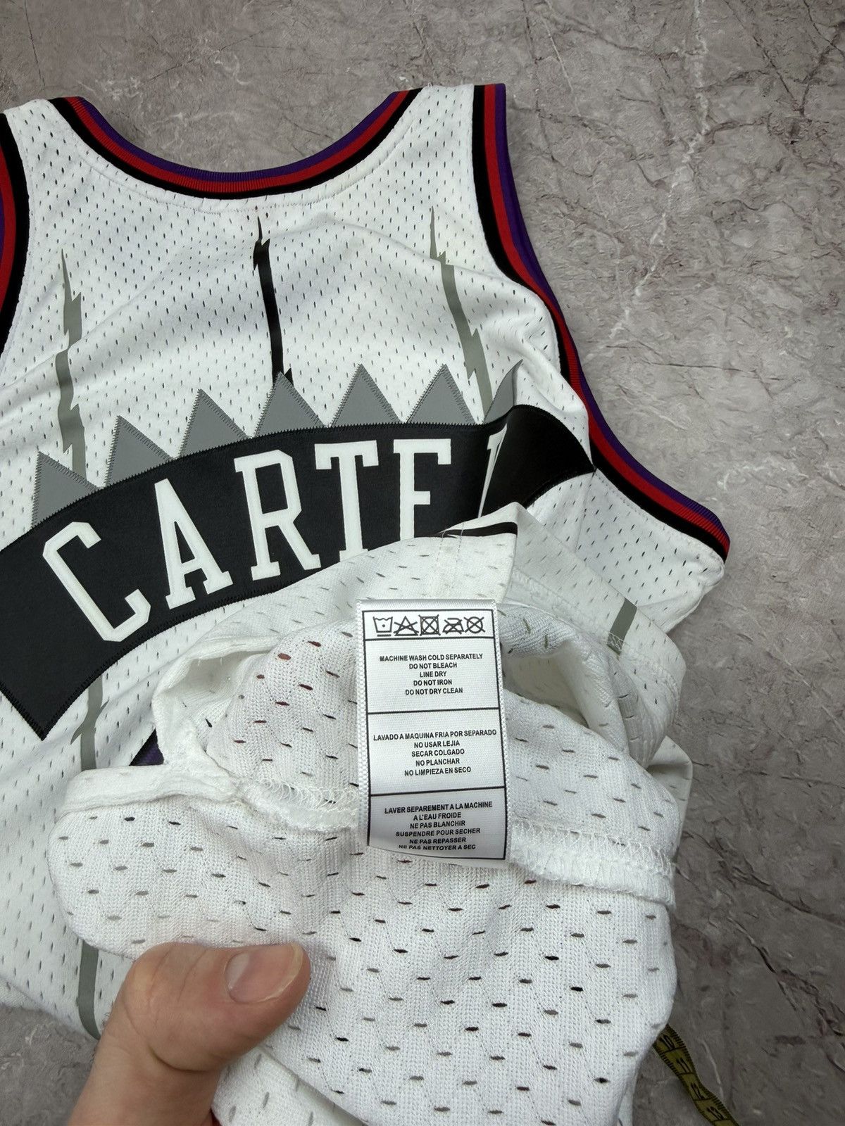 NBA Mitchell Ness Toronto Raptors 15 Carter White Jersey Shirt Size US L / EU 52-54 / 3 - 7 Thumbnail