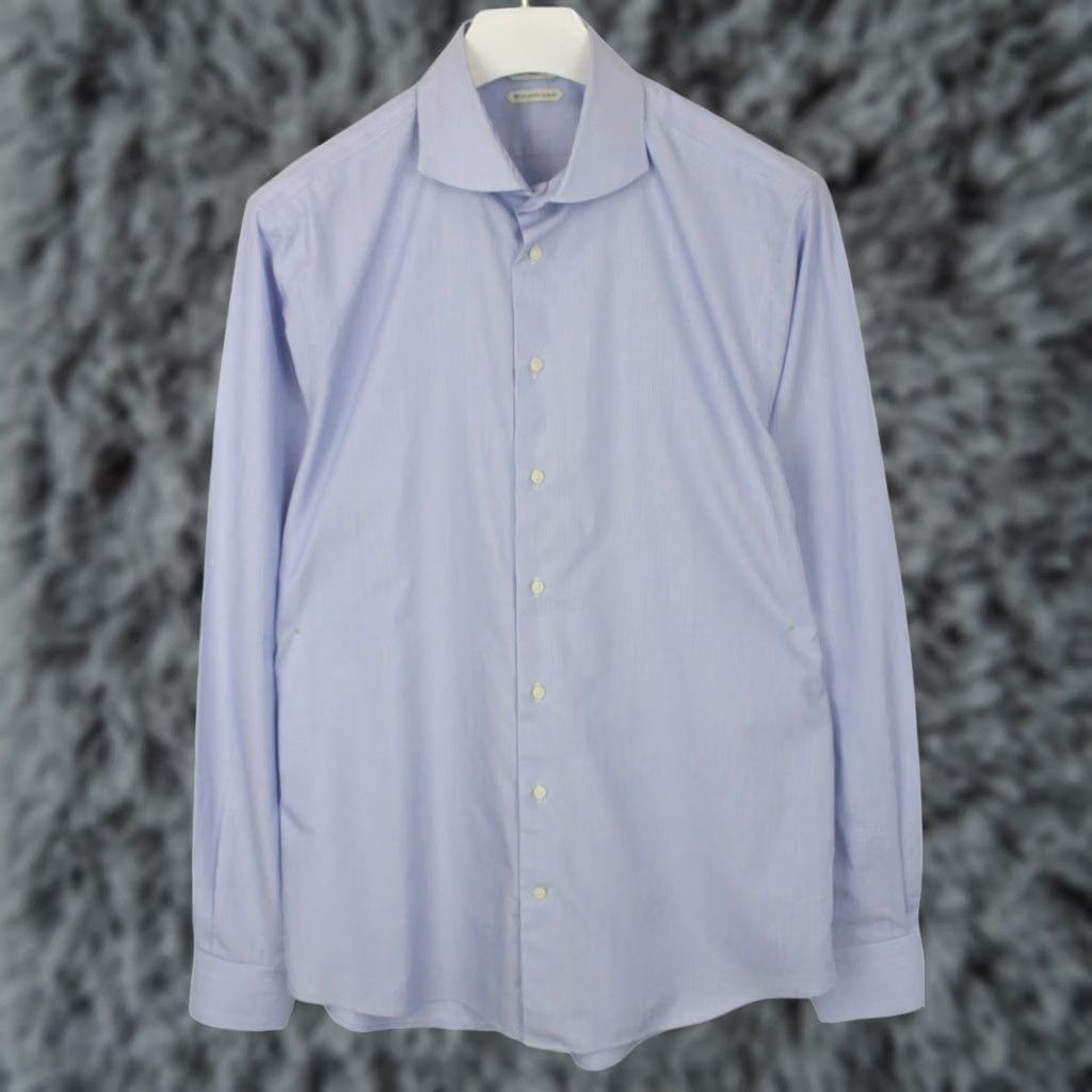 Suitsupply SUITSUPPLY Shirt Men's 43-7 / 17L Extra Slim Fit Cutaway Pinstripe Formal Try On Size 46R - 1 Thumbnail