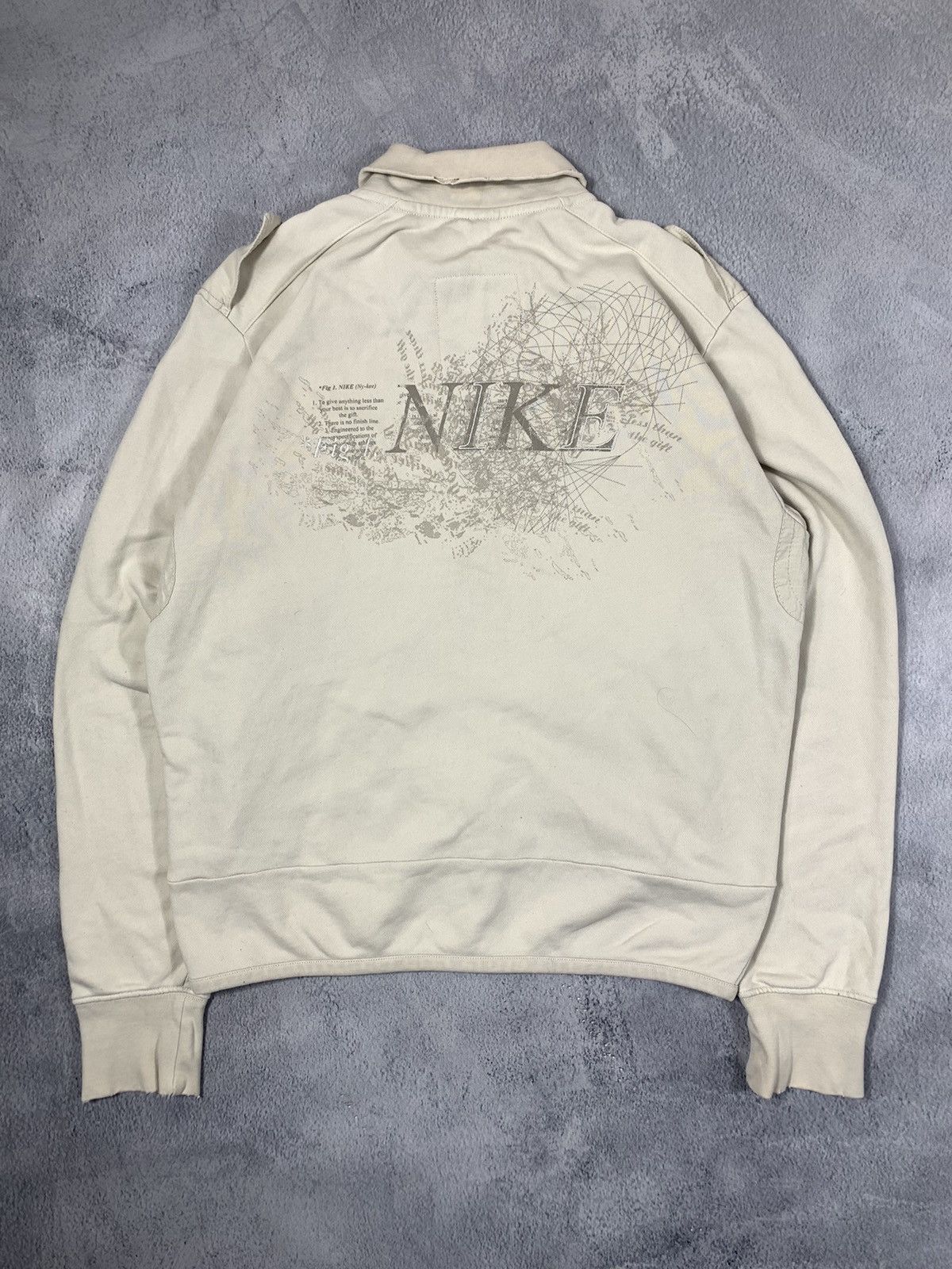 Nike × Vintage Vintage Nike zip up hoodie streetwear back logo size M Size US M / EU 48-50 / 2 - 1 Thumbnail