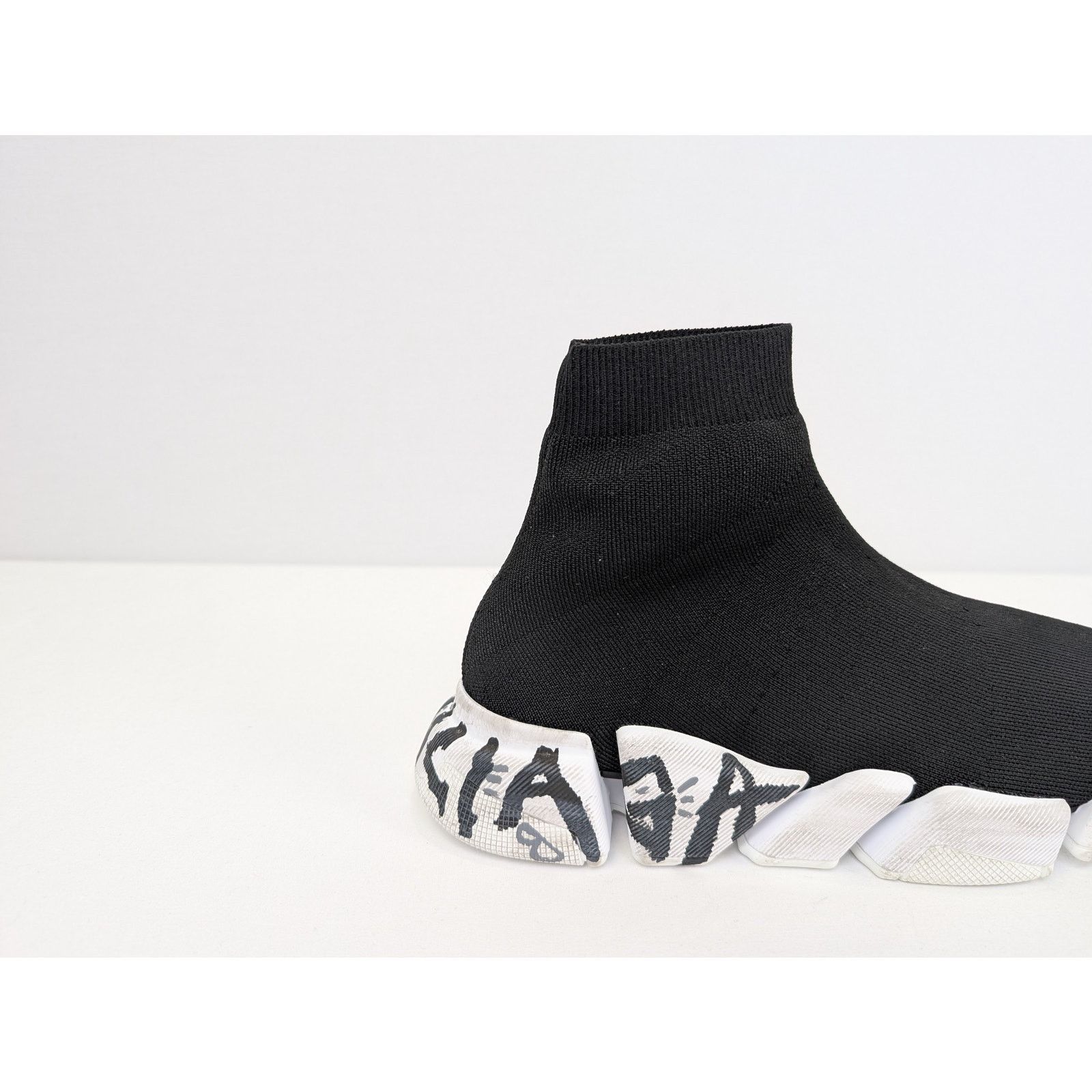 Balenciaga o1rshd1 Q:2 / Rec Knit Graffiti Speed 2.0 Lt Sneakers Size US 11 / EU 44 - 5 Thumbnail