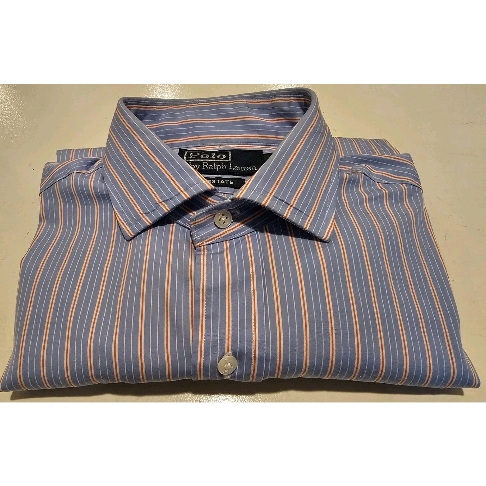 Polo Ralph Lauren Polo Ralph Lauren Estate Mens 15 32/33 Blue Button Up Size US L / EU 52-54 / 3 - 7 Thumbnail