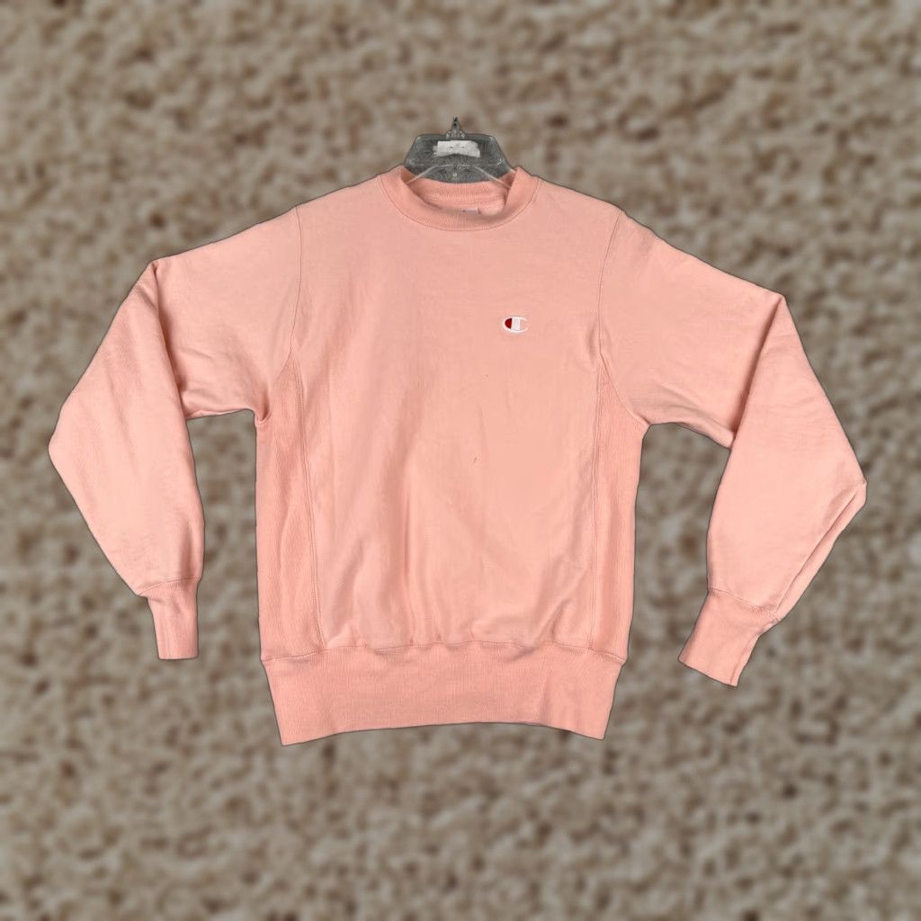 Champion Champion Sweatshirt Women Extra Smal Pink Reverse Weave Pullover Crew Size XS / US 0-2 / IT 36-38 - 1 Thumbnail