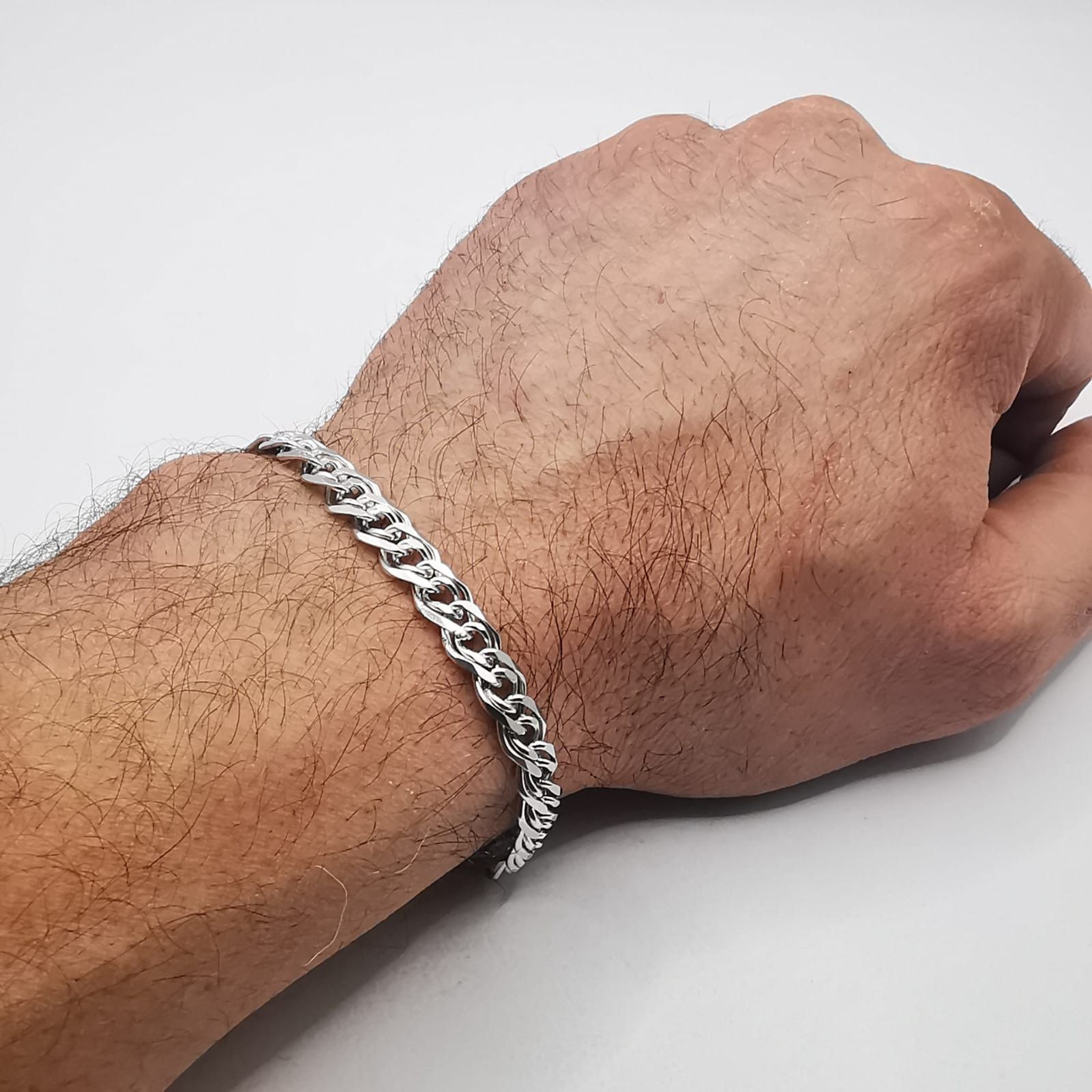 Sterling Silver Vintage Bracelet Jewelry,925 Sterling Silver,Handmade 12,48g Size ONE SIZE - 4 Thumbnail
