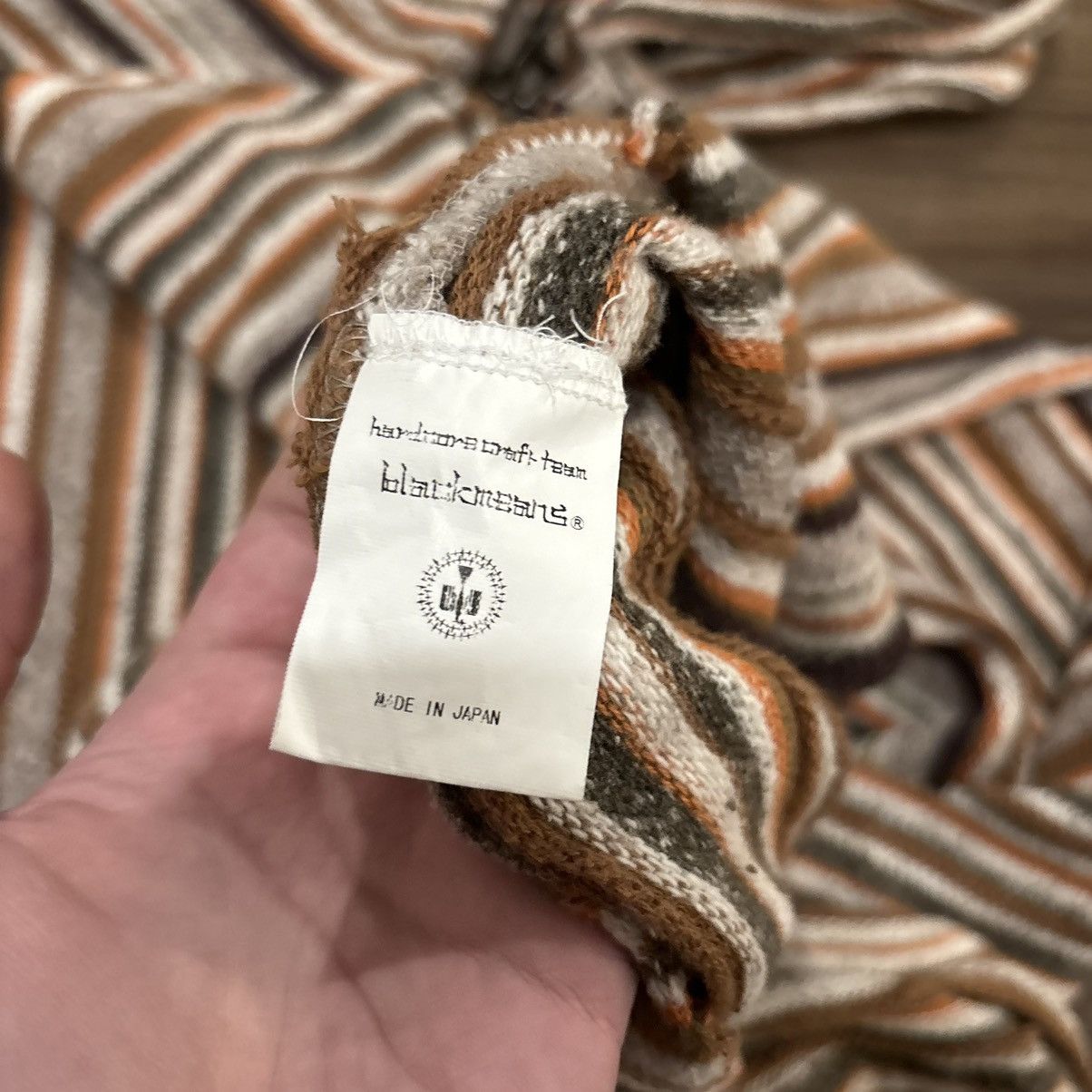 Blackmeans Blackmeans striped knit bondage shirt Size US L / EU 52-54 / 3 - 7 Thumbnail