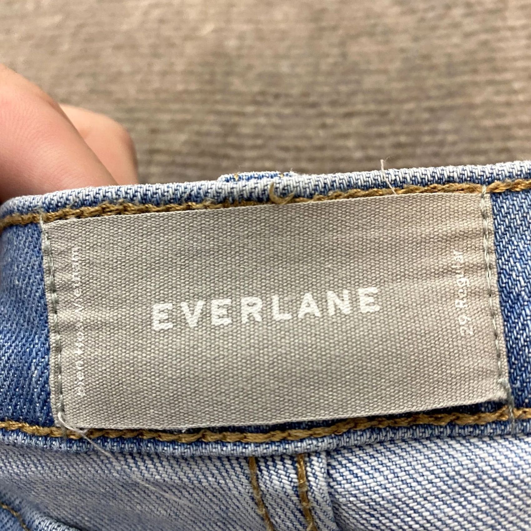 Everlane Everlane Jeans Womens 29 Regular Light Blue Denim Stretch Skinny High Rise Jeans Size 29" - 3 Thumbnail