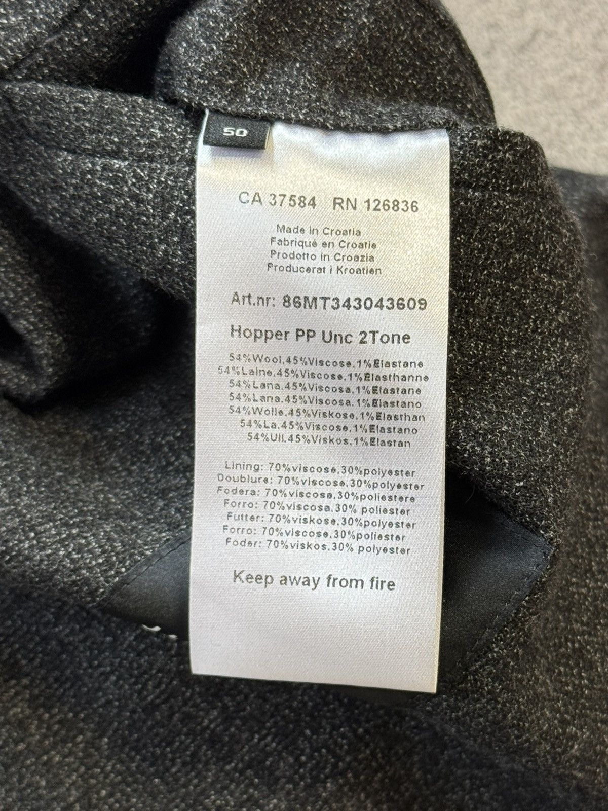 Designer × J.Lindeberg J.Lindeberg 50size blazer jacket Hopper PP unc 2 tone wool Size 50R - 10 Thumbnail