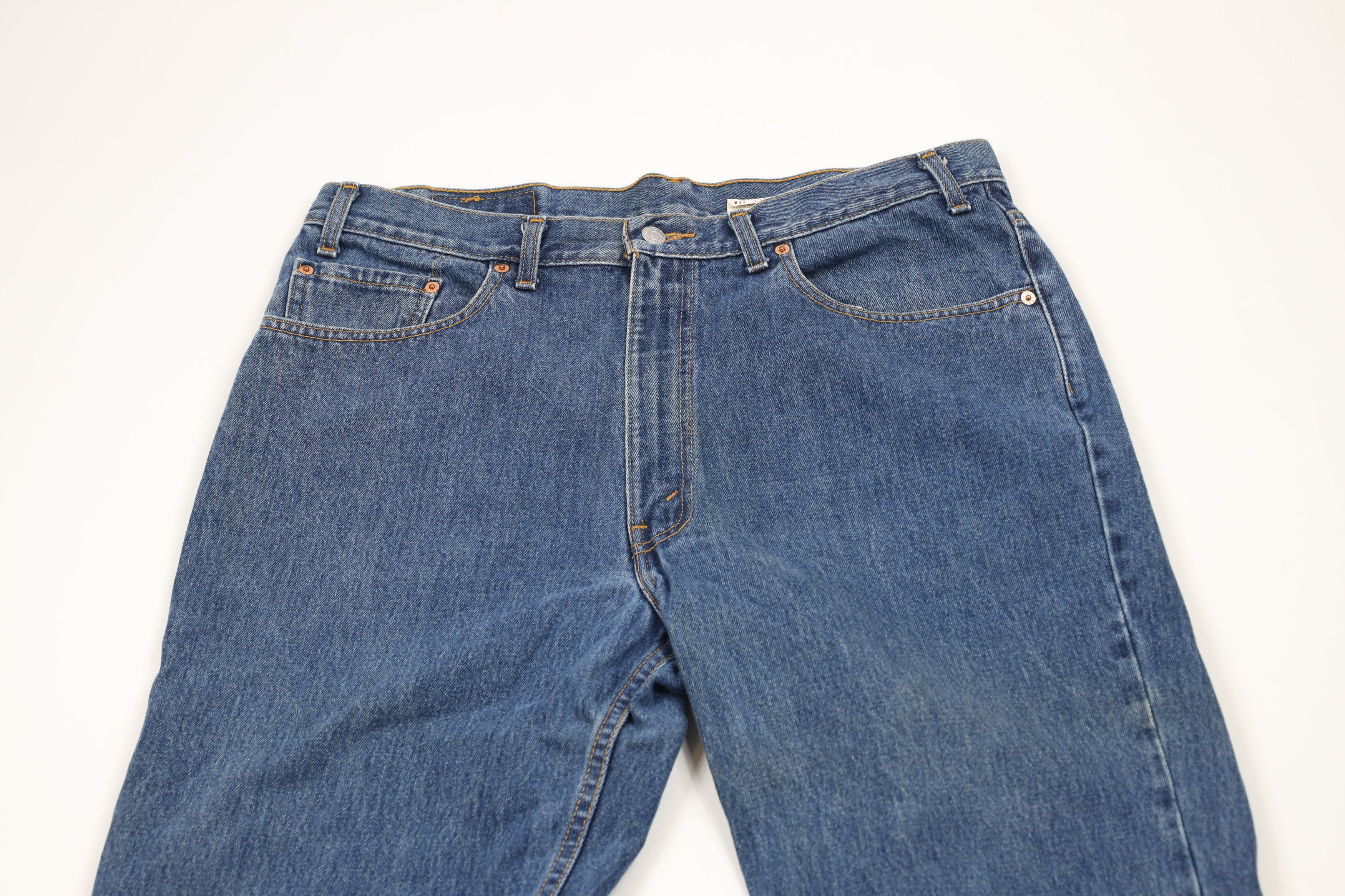 Levi's × Vintage Vintage Y2K 2002 Levis 550 Fit Denim Jeans Blue Cotton Size US 38 / EU 54 - 2 Thumbnail