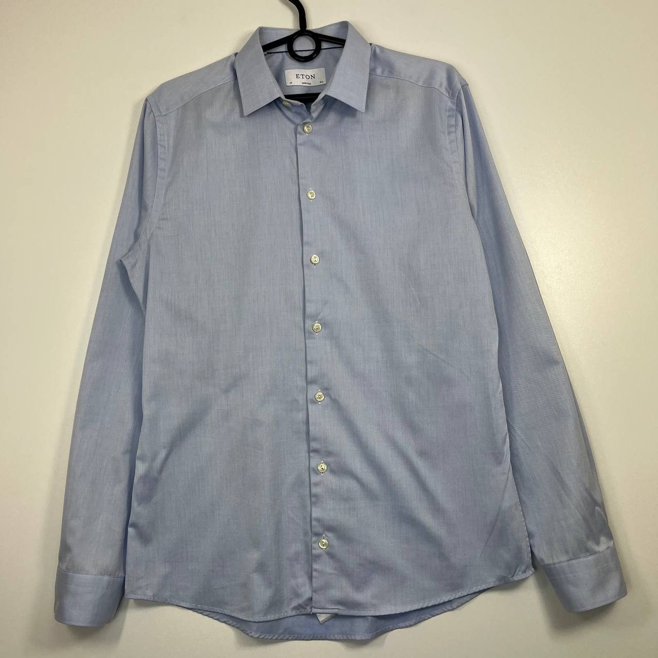 Eton Eton Mens Dress Shirt Light Blue Super Slim Long Size M Size US M / EU 48-50 / 2 - 1 Thumbnail