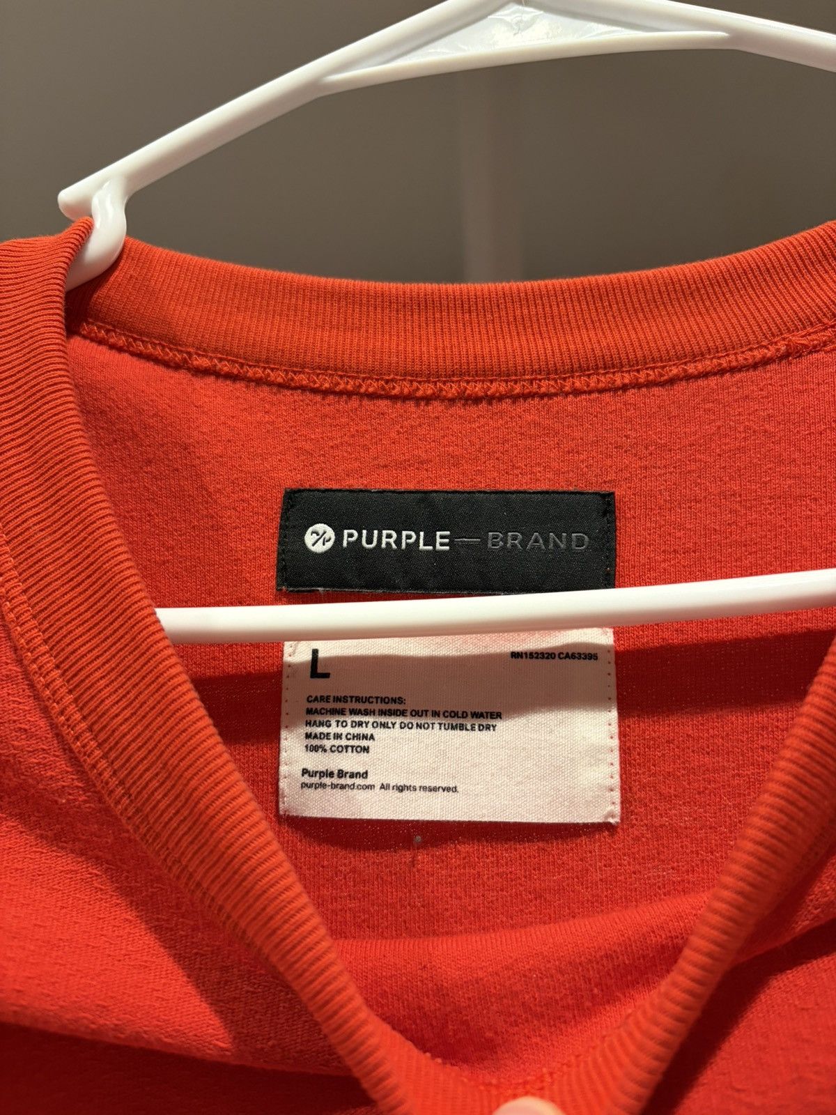 Purple Brand Purple Long Sleeve Tee Size US L / EU 52-54 / 3 - 2 Thumbnail