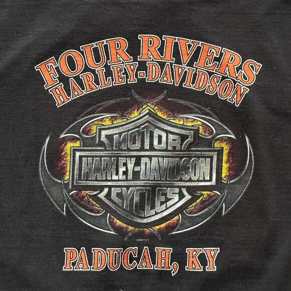 Harley Davidson 2000s harley davidson black graphic tee Size US XXL / EU 58 / 5 - 2 Thumbnail