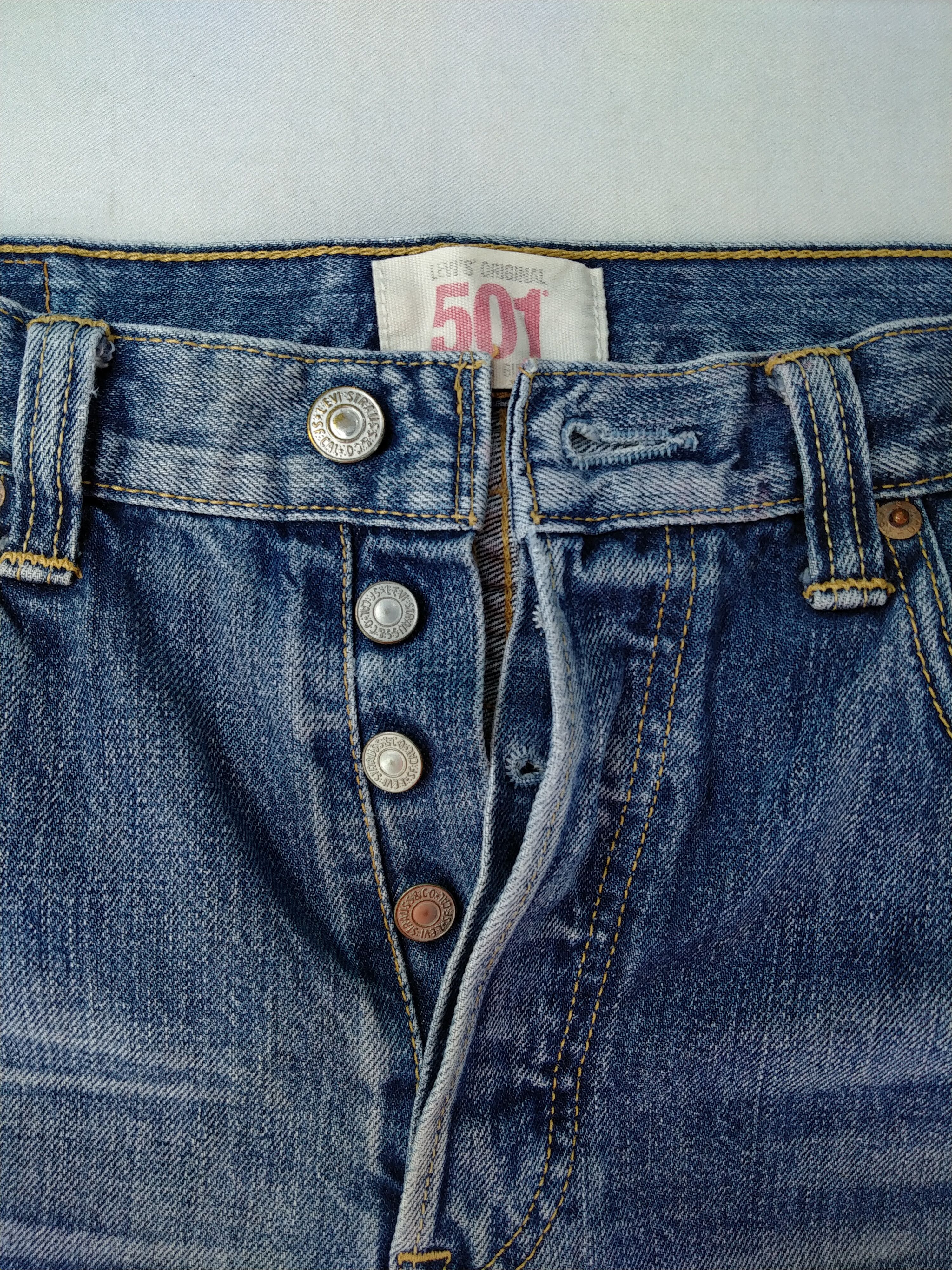 Japanese Brand Vintage Levi's 501 Distressed Denim 33x31.5 -JN135 Size US 33 - 7 Thumbnail