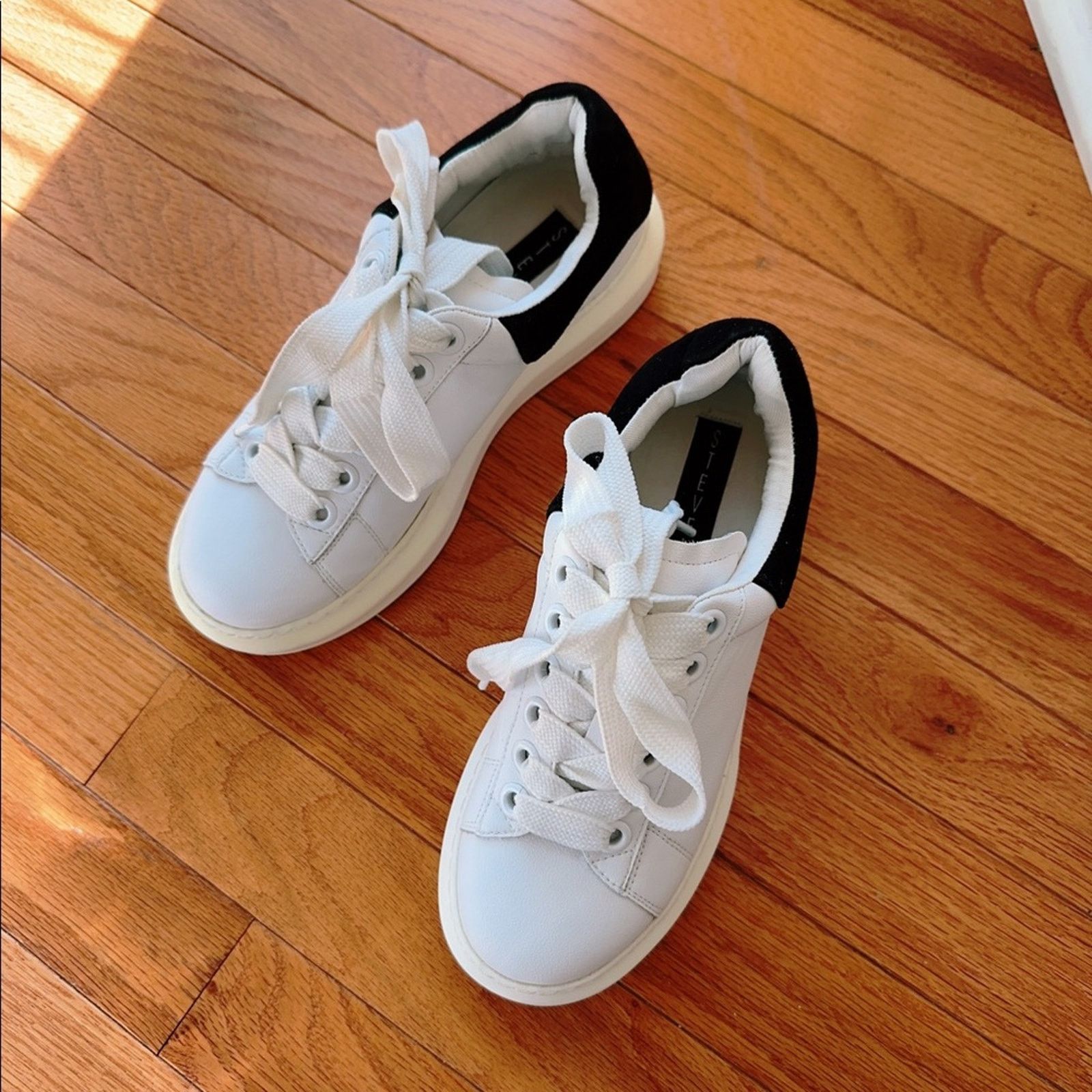 Steve Madden Steven Madden Leather Platform Sneakers Women's 5M Size US 5 / IT 35 - 10 Thumbnail
