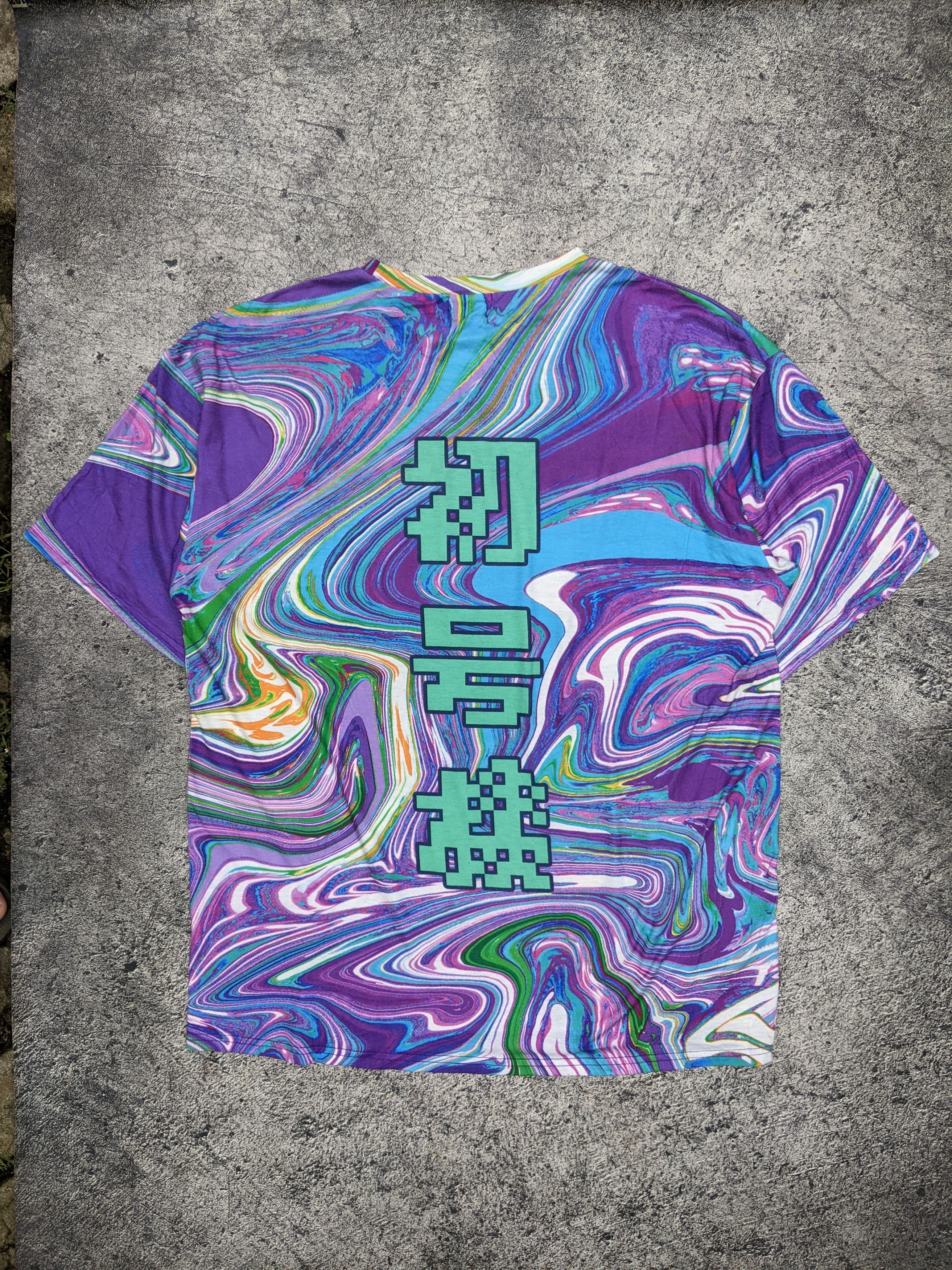 Anime Evangelion x AC DC Rag Full Print T Shirt Size US XL / EU 56 / 4 - 5 Thumbnail