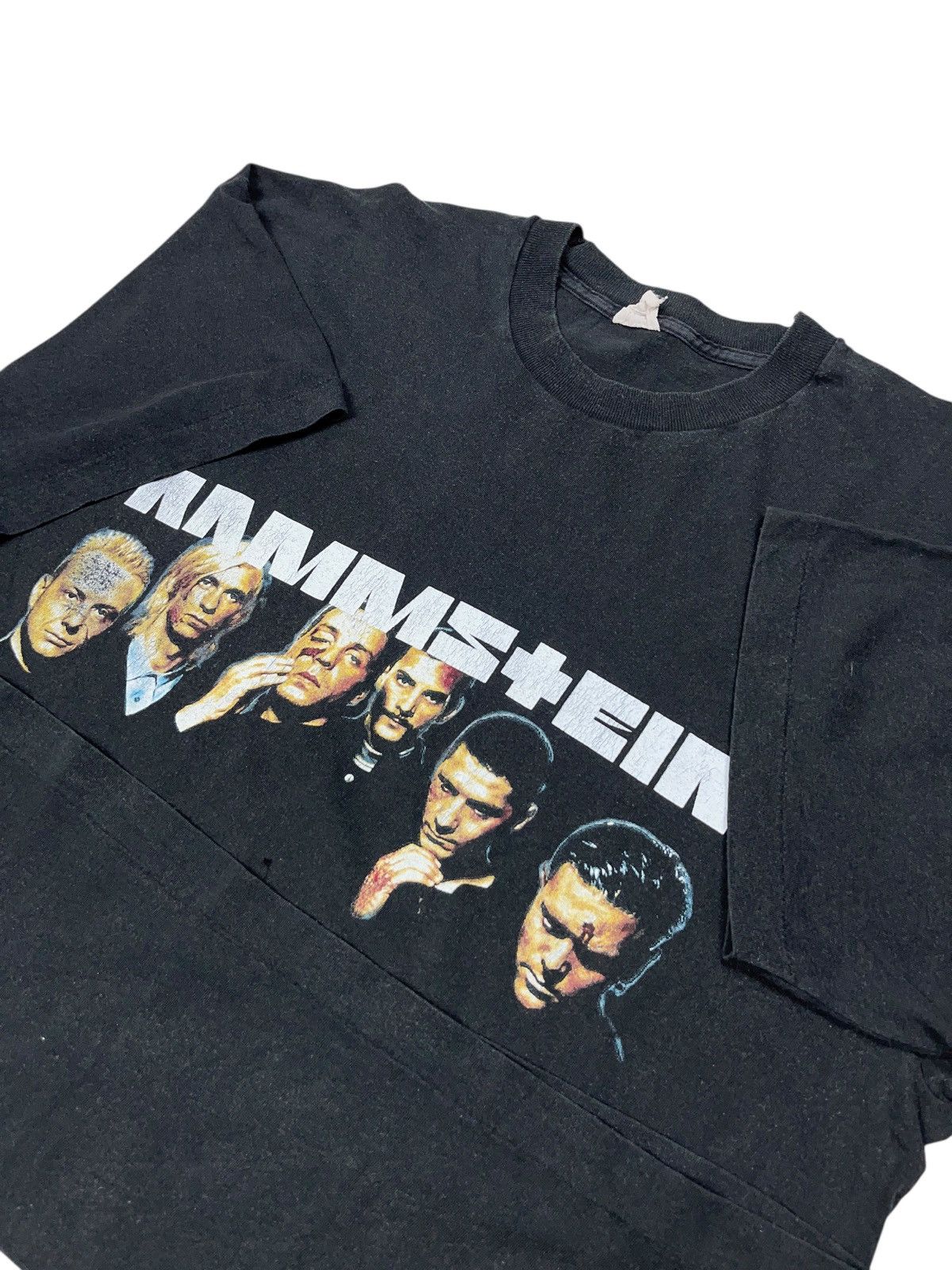 Band Tees Vintage 90s Rammstein Faces Sehnsucht T-shirt Industrial Size US XL / EU 56 / 4 - 4 Thumbnail