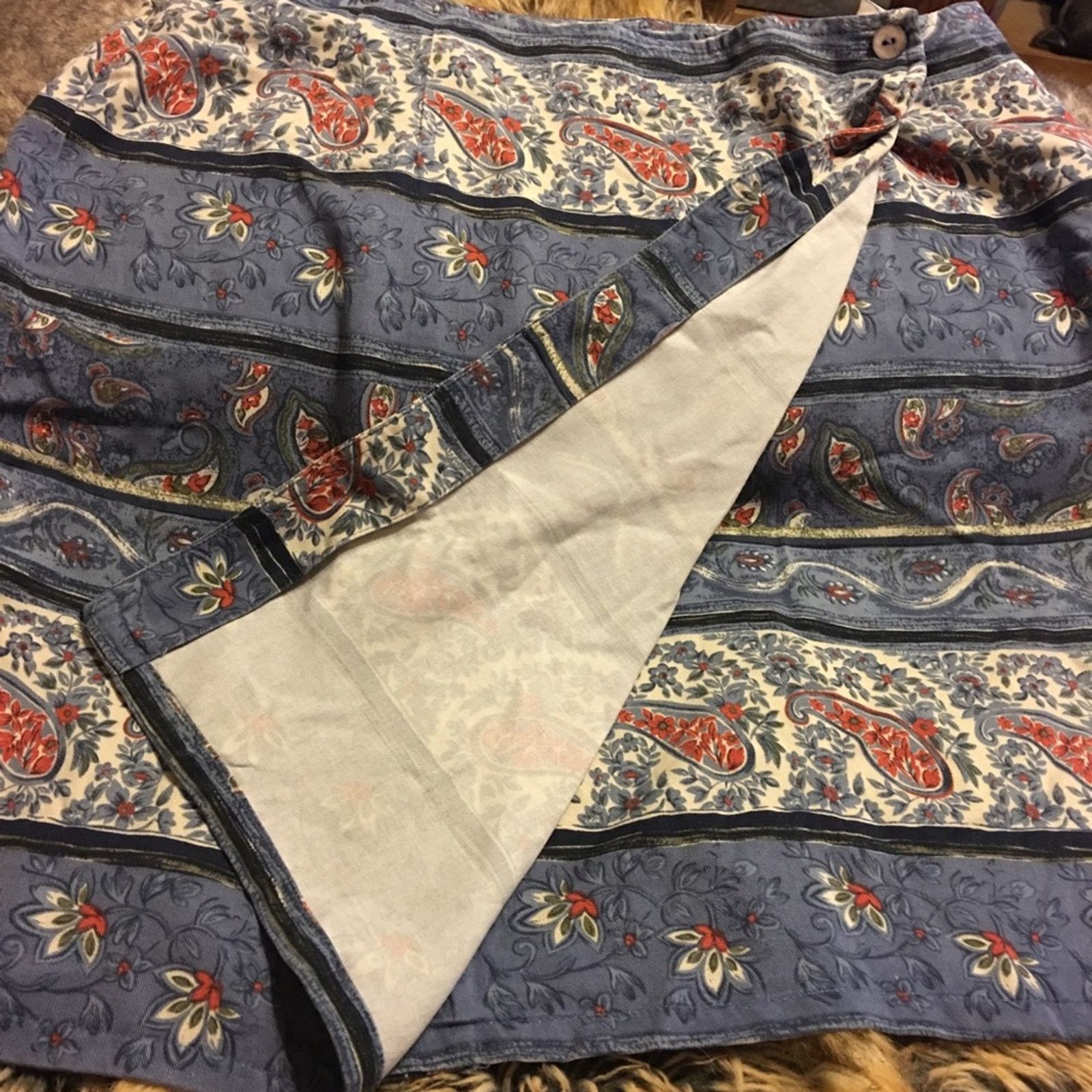 Other Charter Club paisley print wrap skirt NWT 12P Size 34" / US 12 / IT 48 - 6 Thumbnail