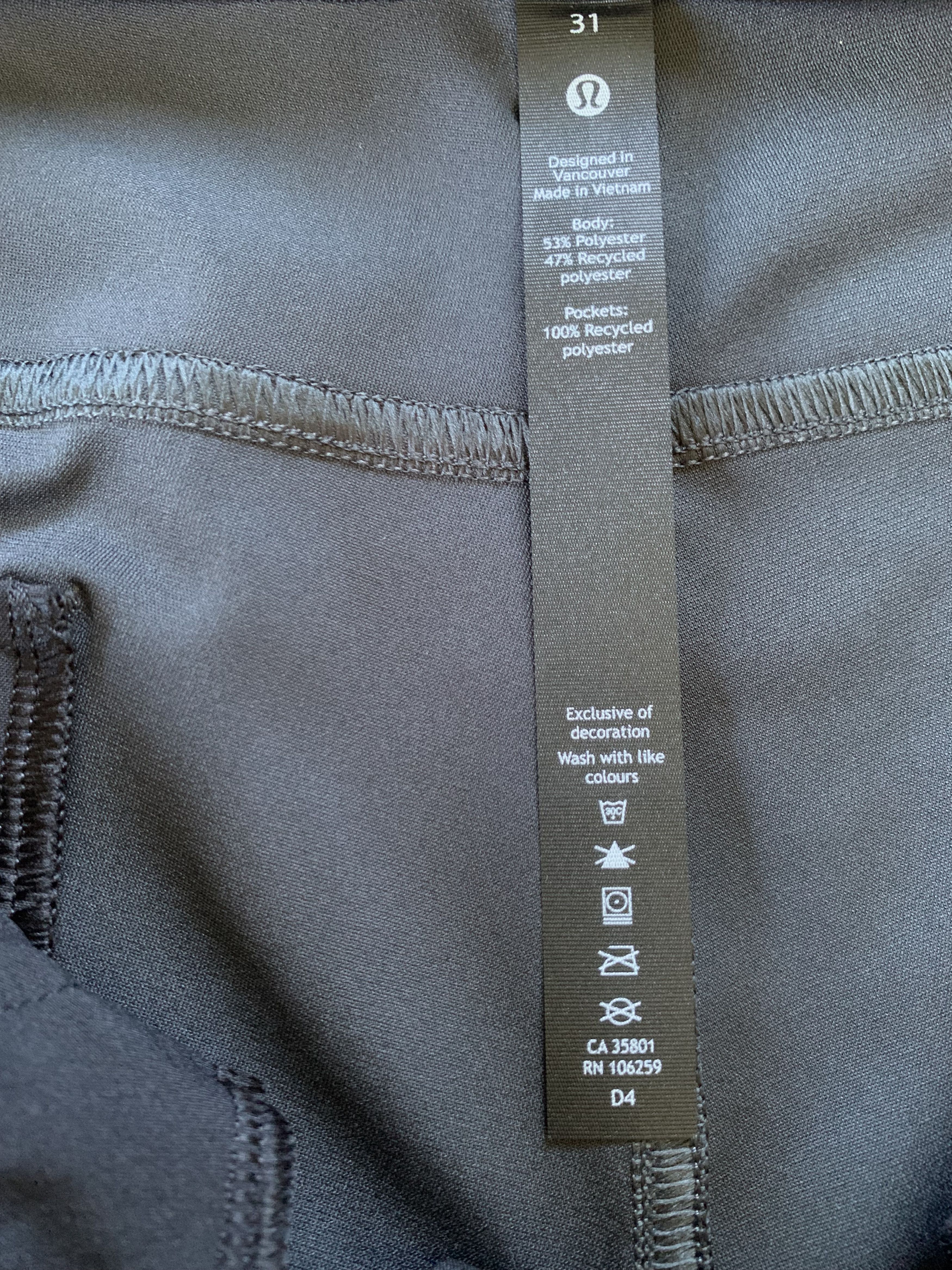 Lululemon Lululemon Mens Stretch Breathable Grey Pants Size US 31 - 8 Thumbnail