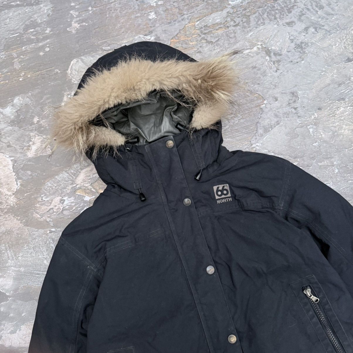 66 North North 66 Iceland Vintage Puffer Down Hooded Jacket Size M / US 6-8 / IT 42-44 - 3 Thumbnail