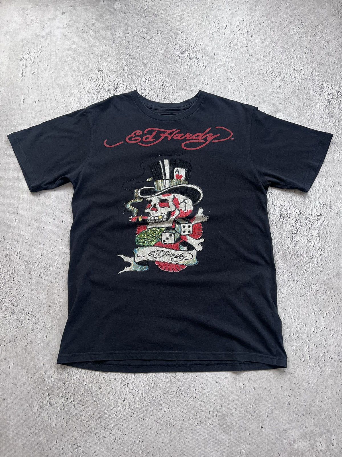 Christian Audigier × Ed Hardy UNISEX VTG Ed Hardy T Shirt by Christian Audigier y2k rare Size US L / EU 52-54 / 3 - 1 Thumbnail
