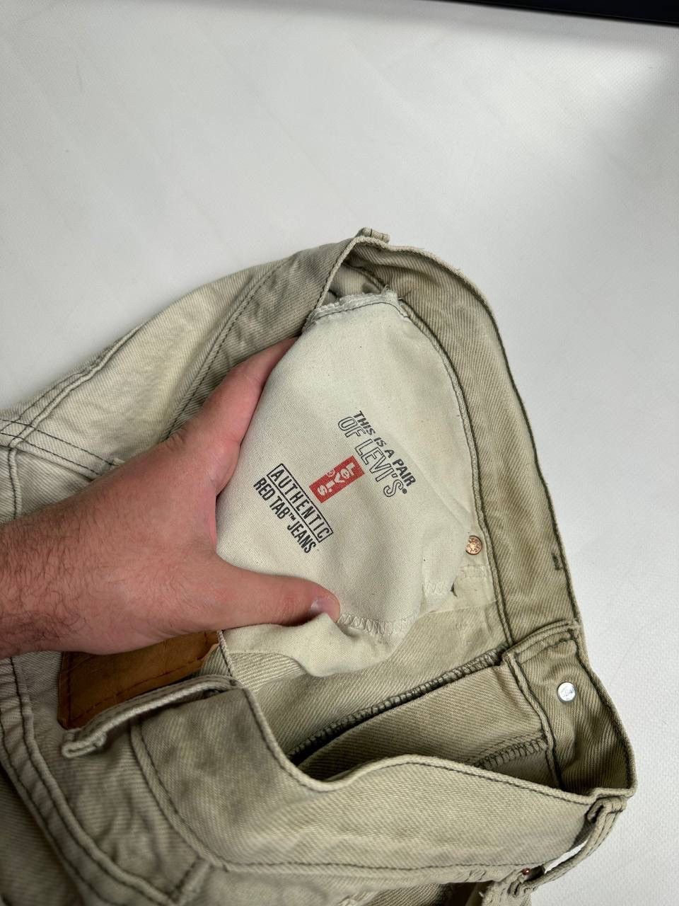 Levi's 🔥GRAIL Vintage True 90s Levis Dirty Washed Faded Jeans Size US 32 / EU 48 - 7 Thumbnail