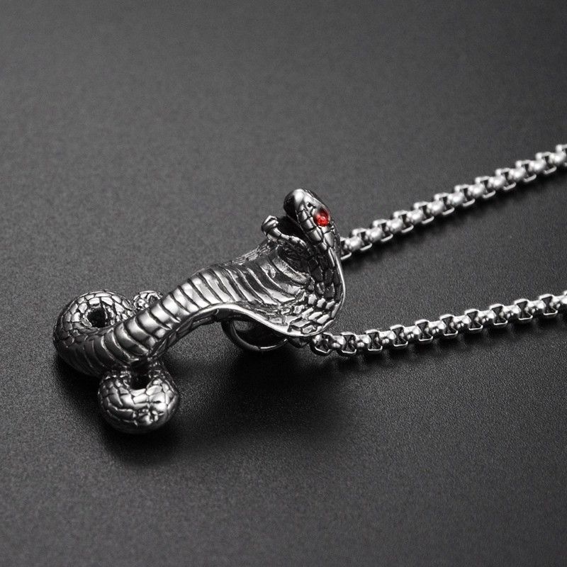Jewelry Horror Cobra Pendant Necklace Size ONE SIZE - 6 Thumbnail