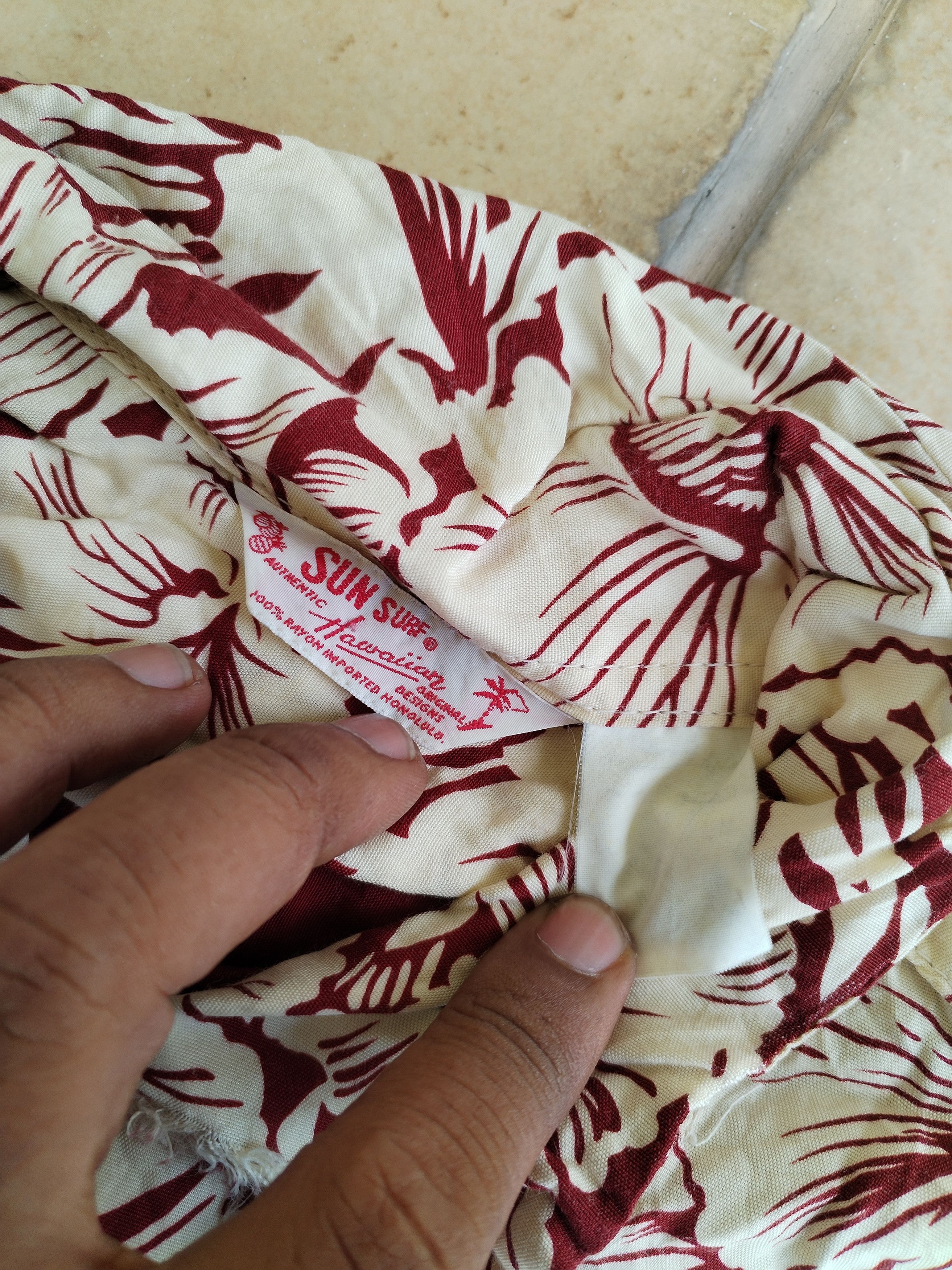Sugar Cane Distressed Sun Surf Button Up Size US M / EU 48-50 / 2 - 8 Thumbnail