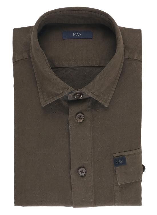 Fay FAY Men Long Tops NCMA150261TXBR S601 Brown Size US XL / EU 56 / 4 - 1 Thumbnail