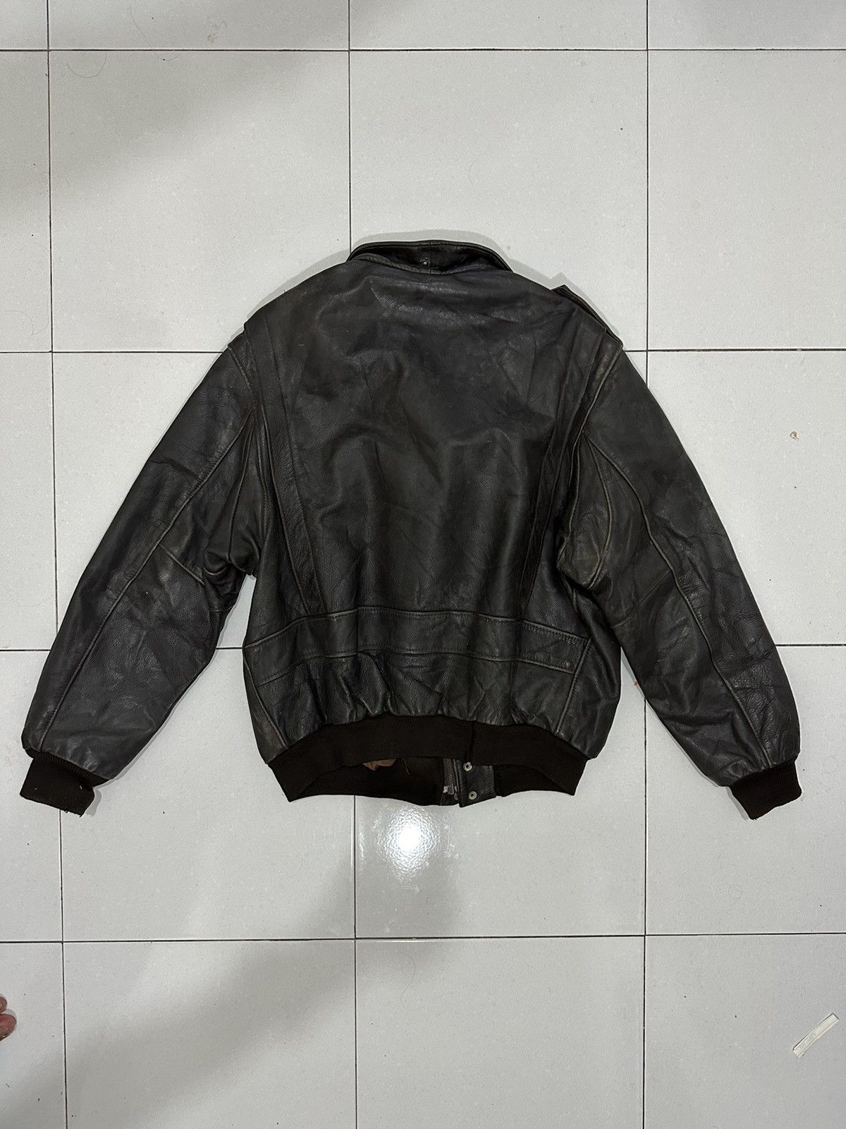 Vintage VTG Giorgio Paris Leather Jacket Size US L / EU 52-54 / 3 - 12 Thumbnail
